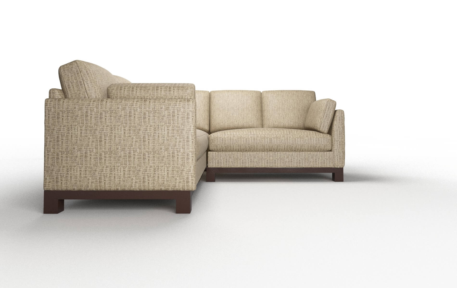 Dover Venus Mocha Sectional espresso legs 2