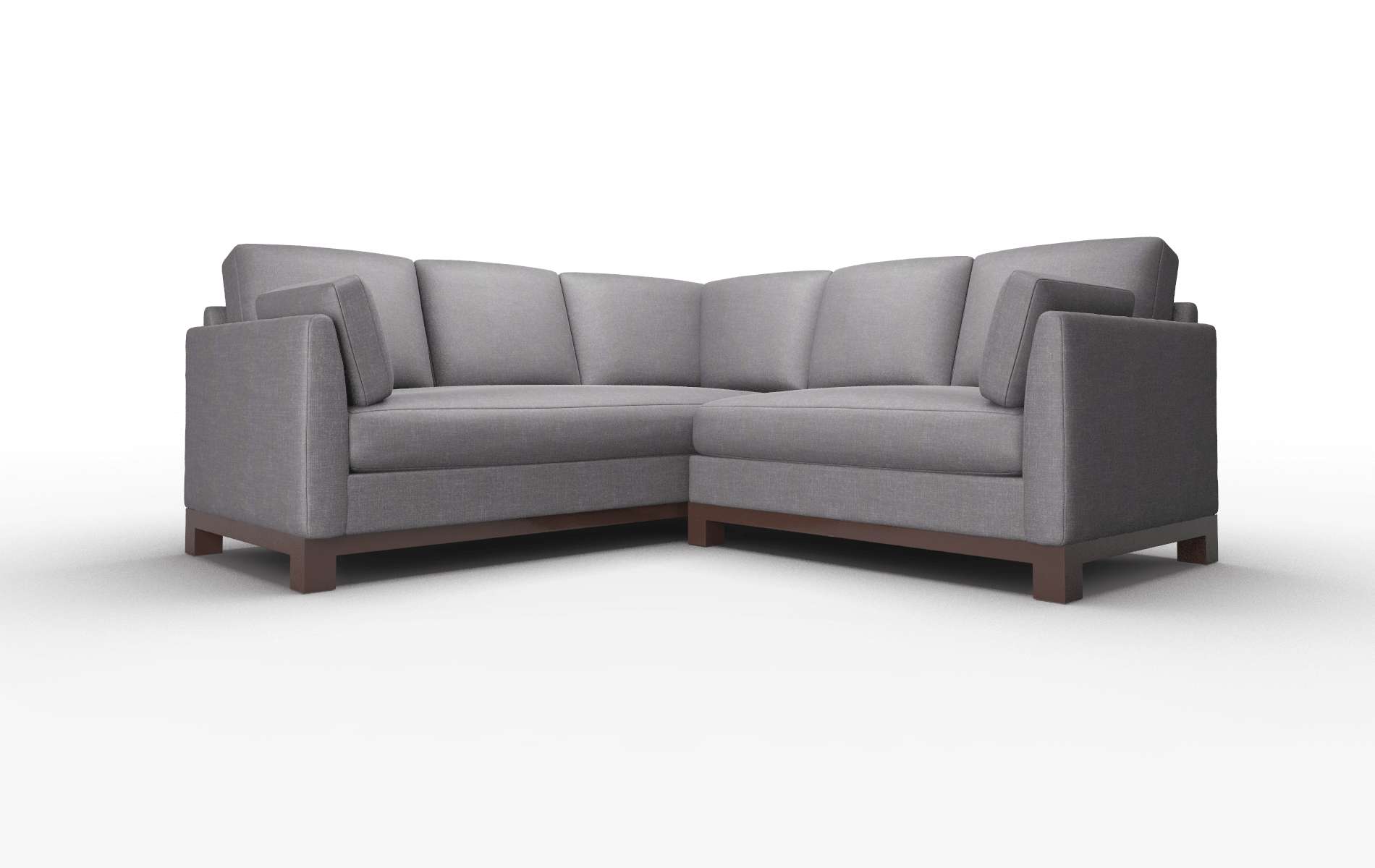 Dover Venus Onyx Sectional espresso legs 1