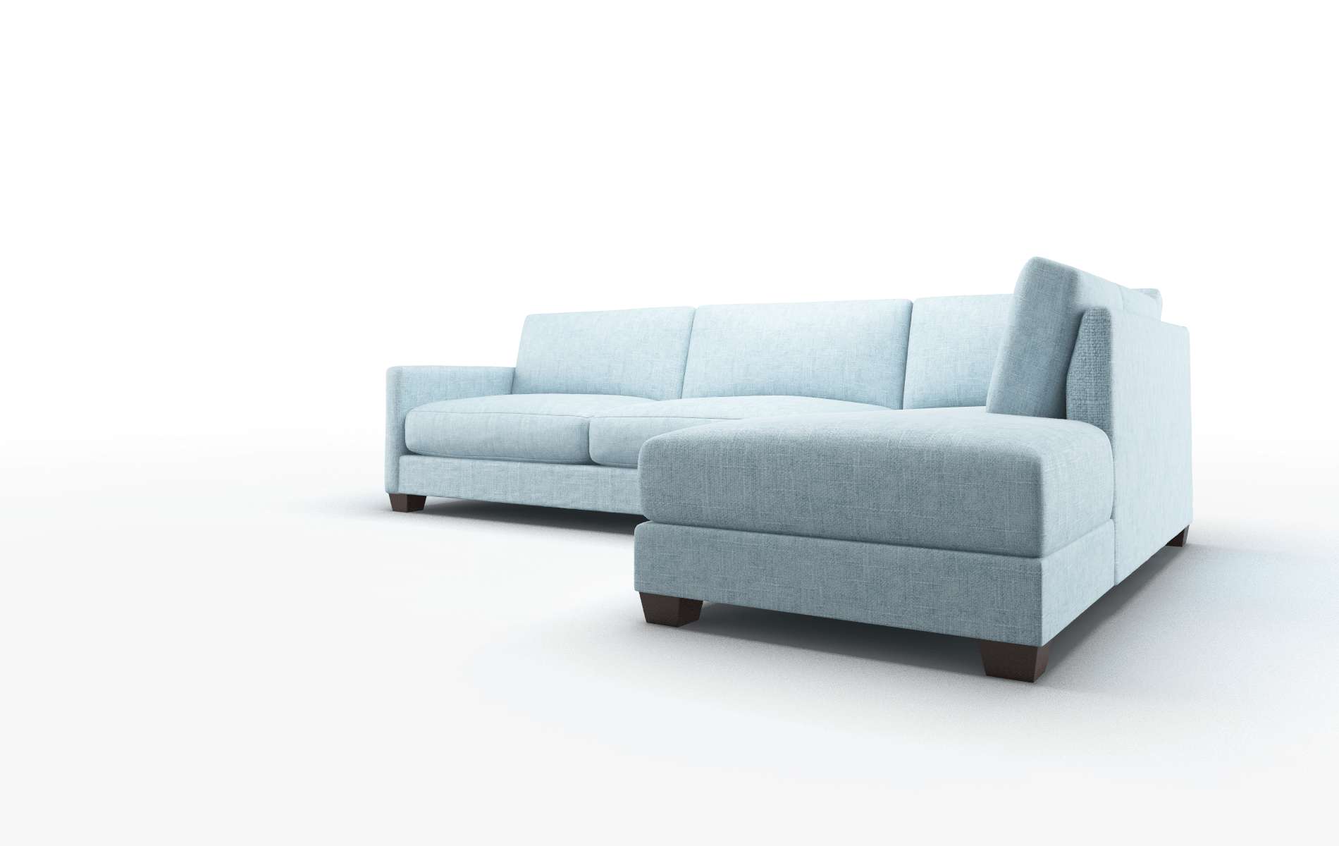 Dresden Atlas Turquoise Panel espresso legs 4