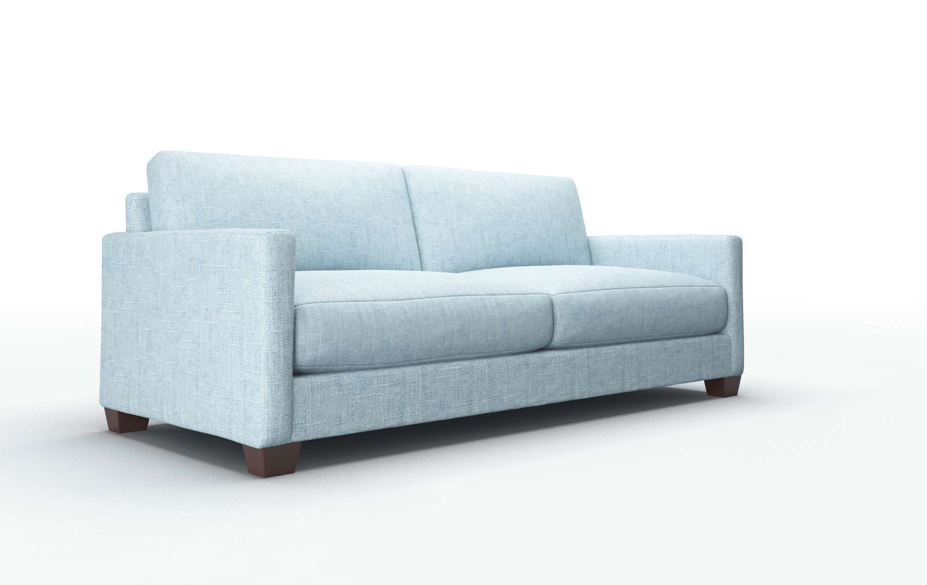 Dresden Atlas Turquoise Sofa espresso legs 2