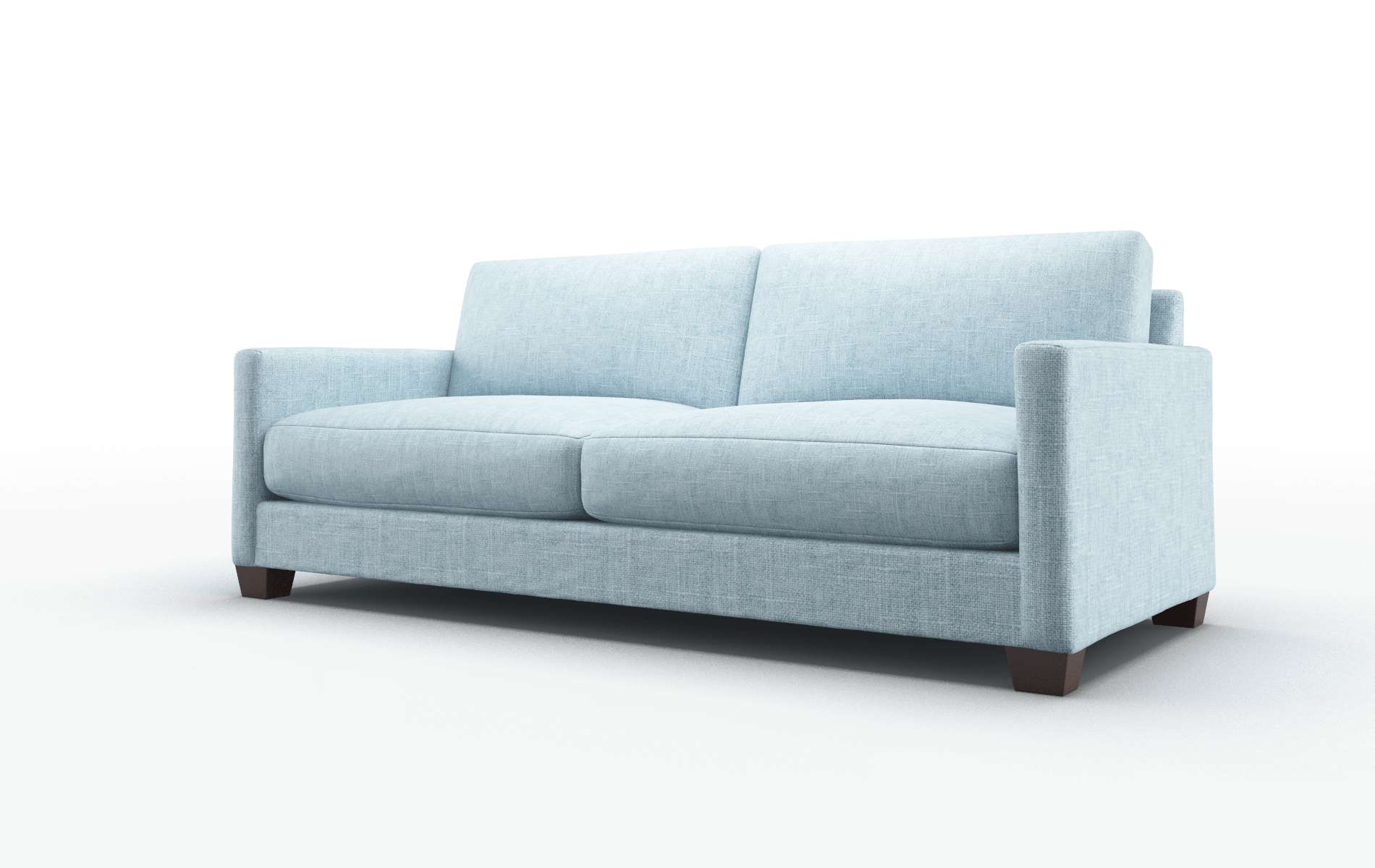 Dresden Atlas Turquoise Sofa espresso legs 4