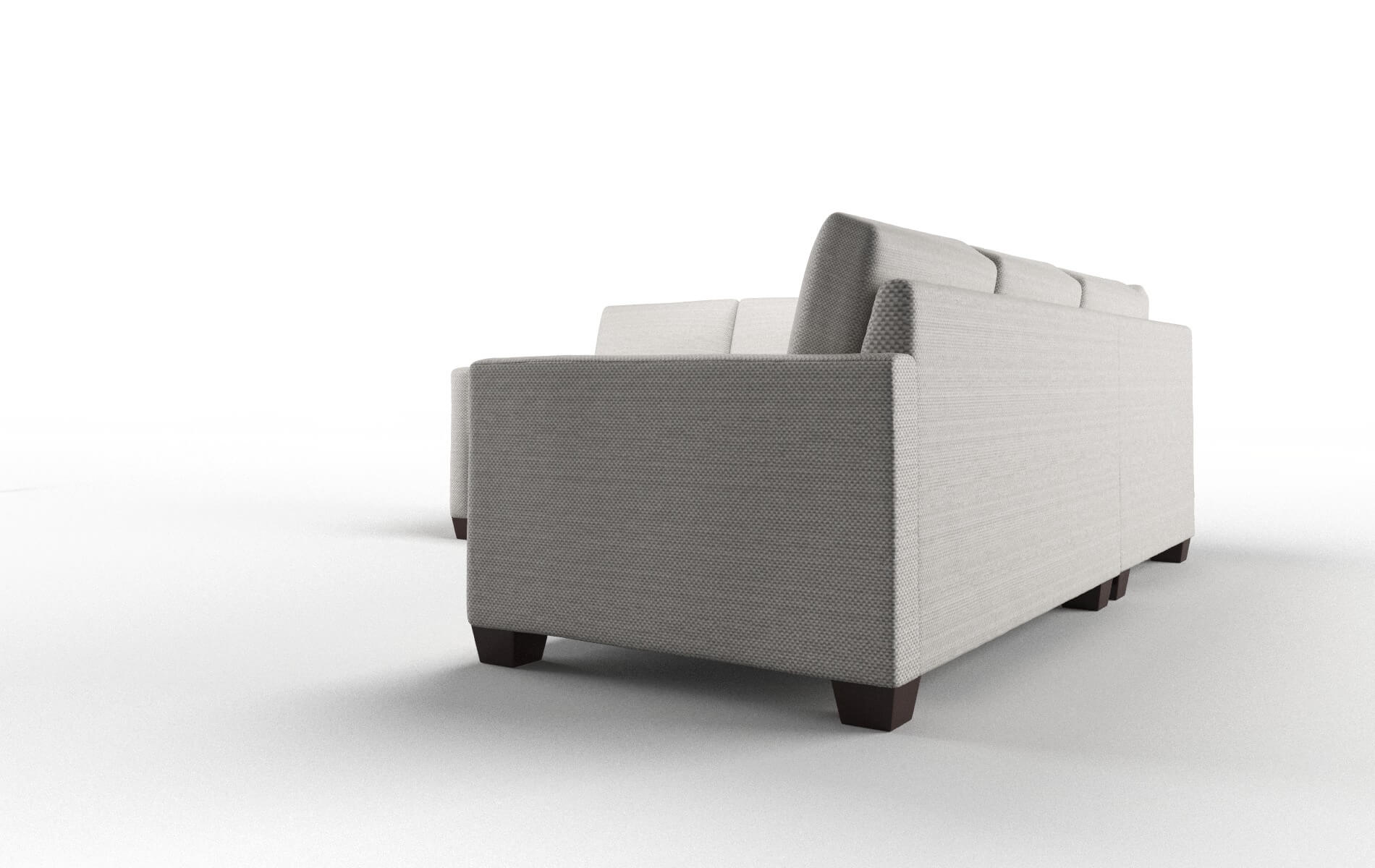 Dresden Avenger Dolphin Sectional espresso legs 4