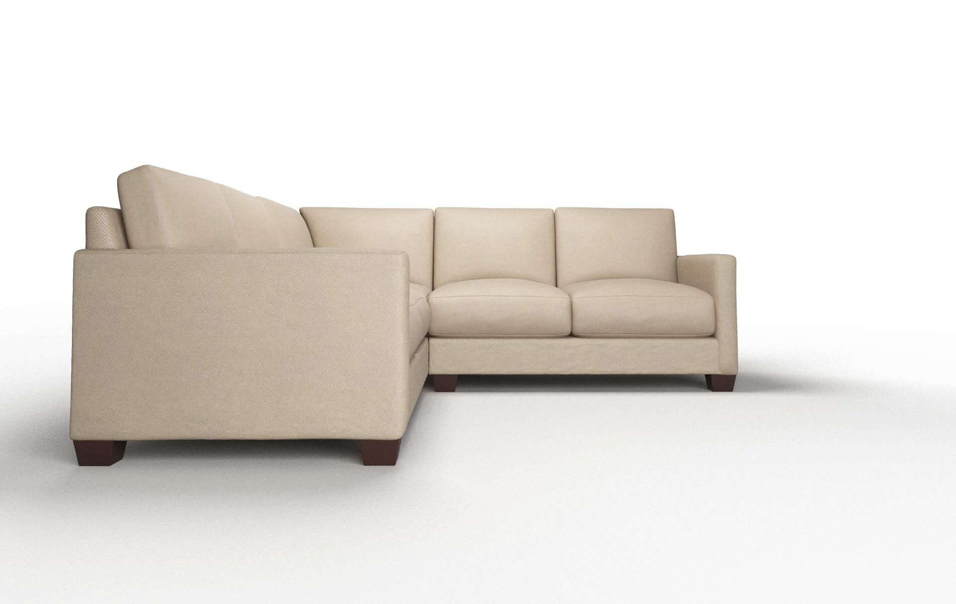 Dresden Avenger Driftwood Sectional espresso legs 2