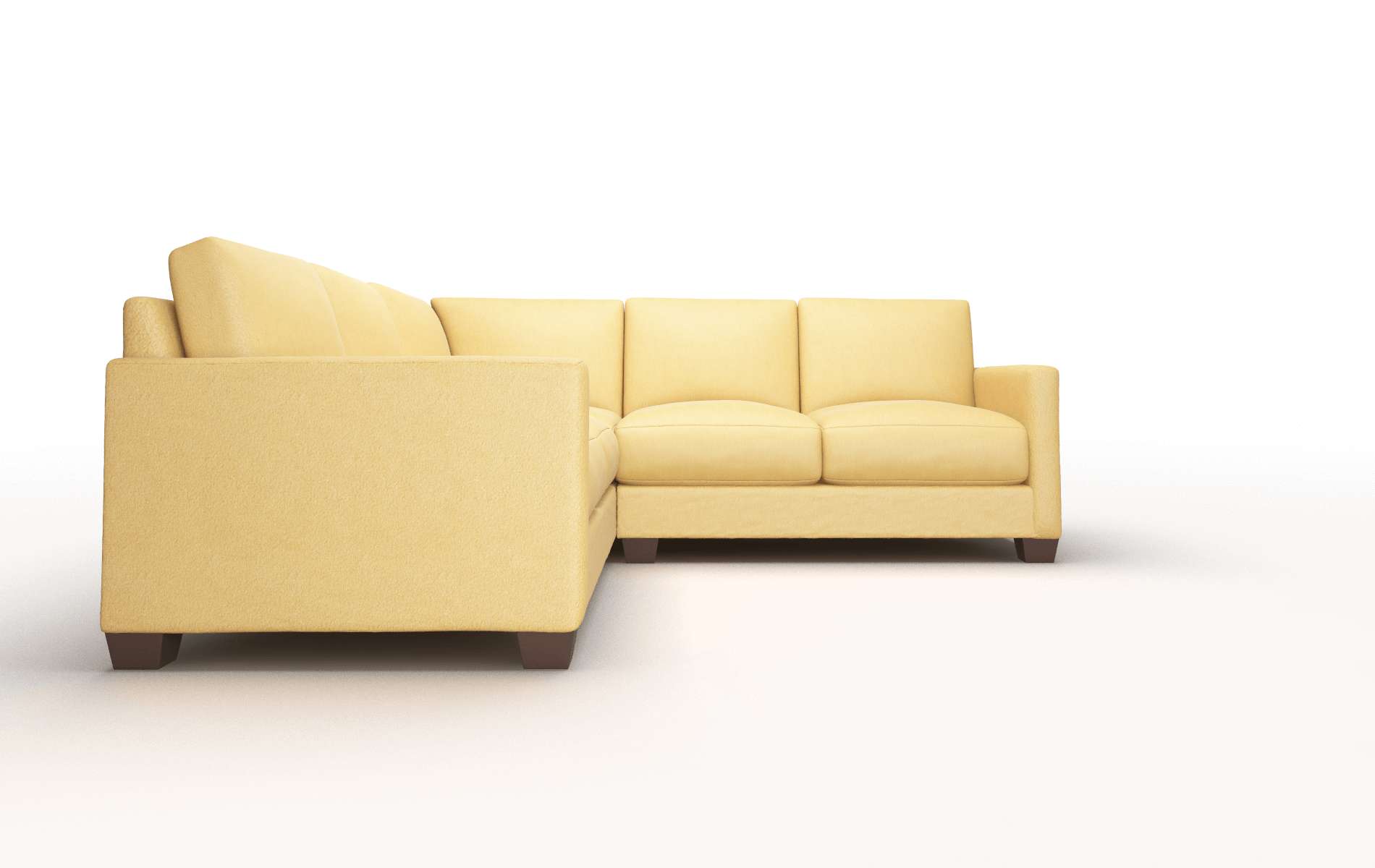 Dresden Bella Amber Sectional espresso legs 2