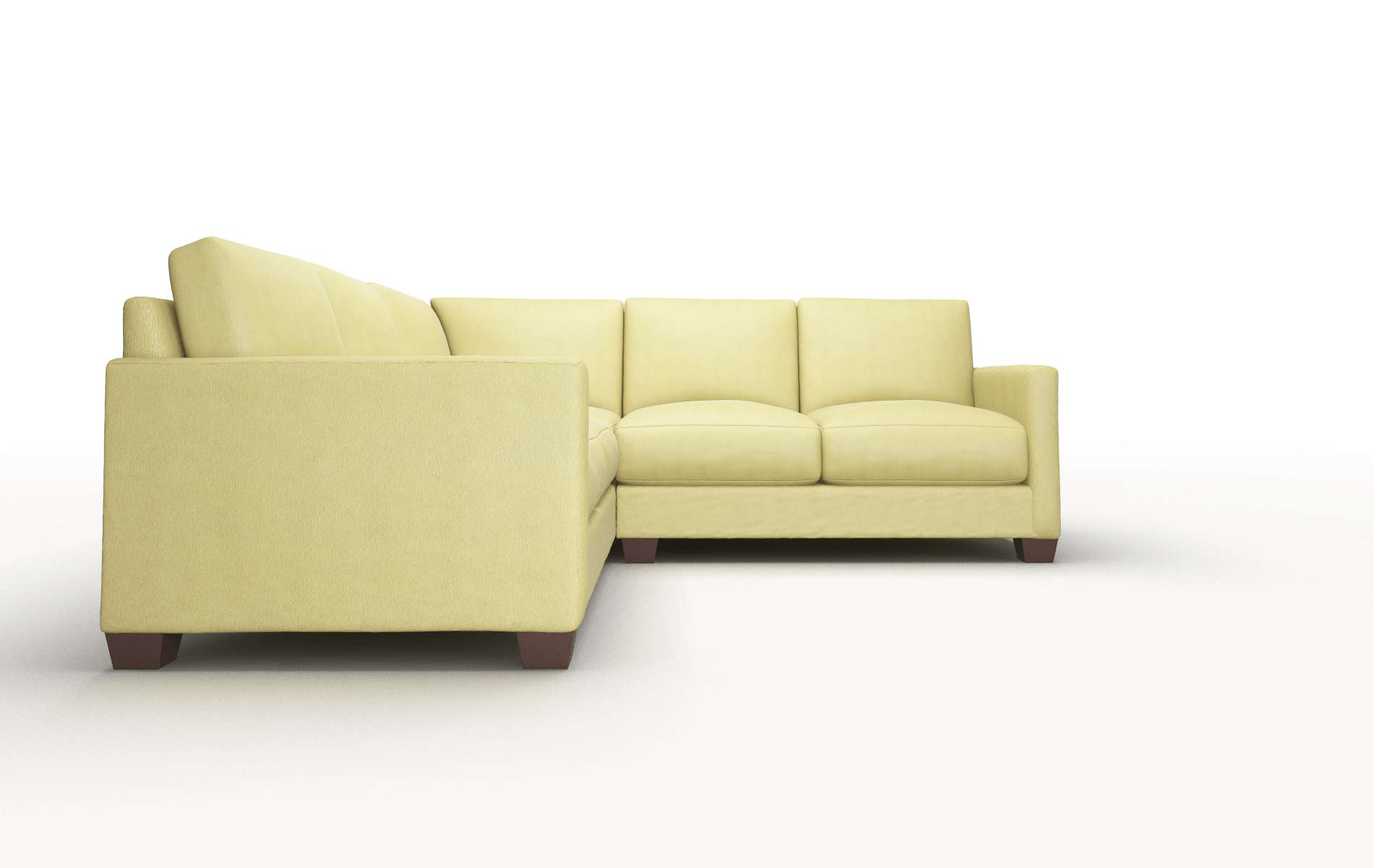 Dresden Bella Apple Sectional espresso legs 2