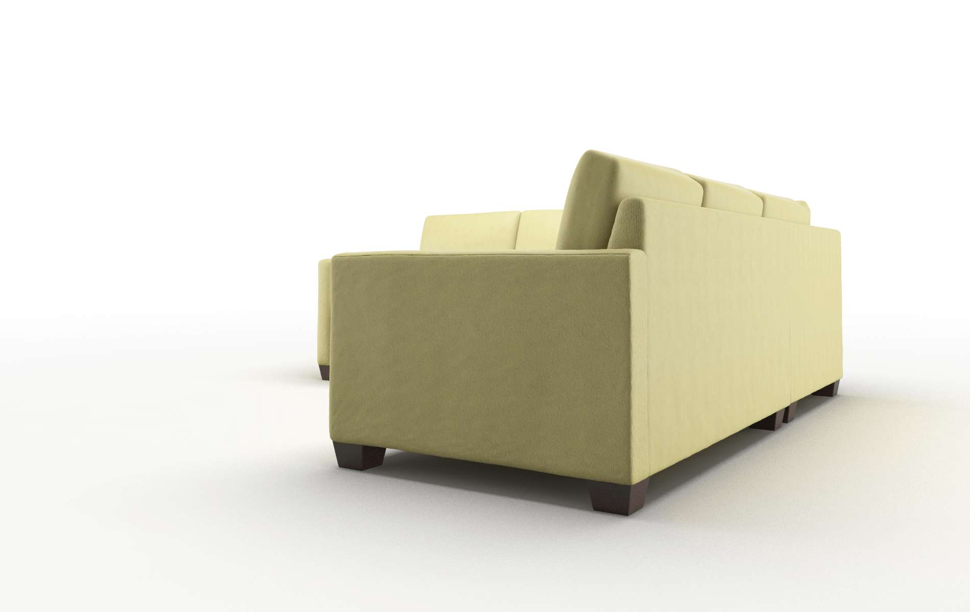 Dresden Bella Apple Sectional espresso legs 4