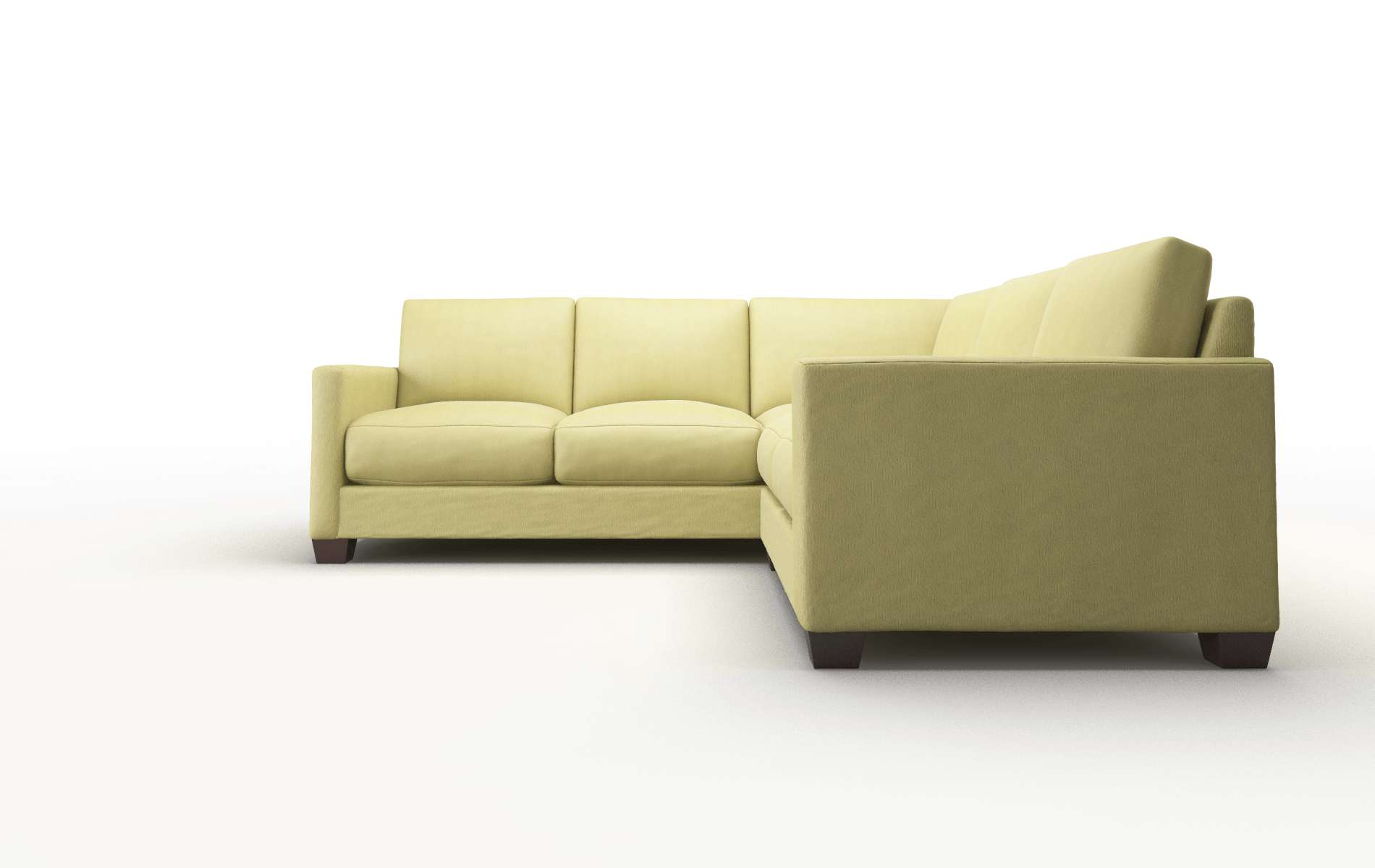 Dresden Bella Apple Sectional espresso legs 5