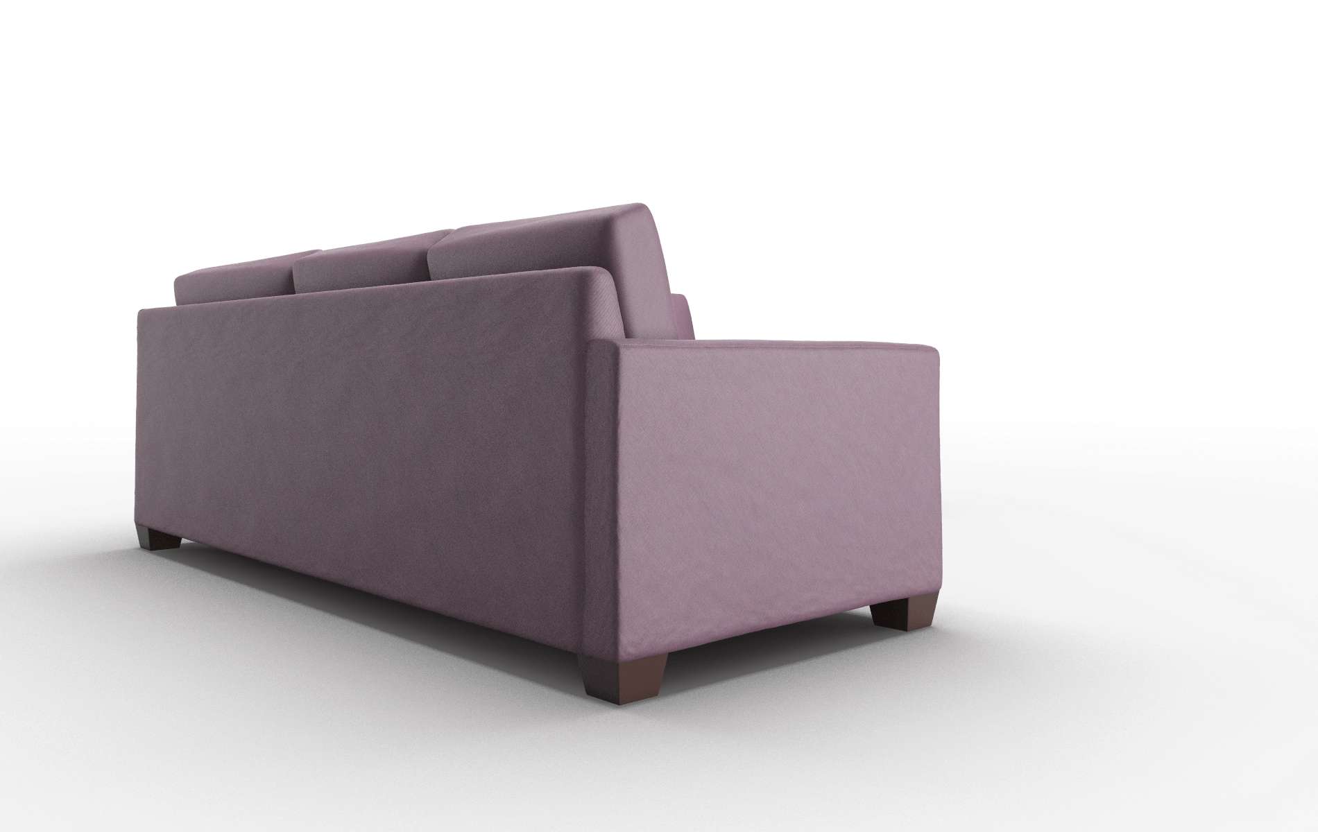 Dresden Bella Aubergine Sectional espresso legs 3