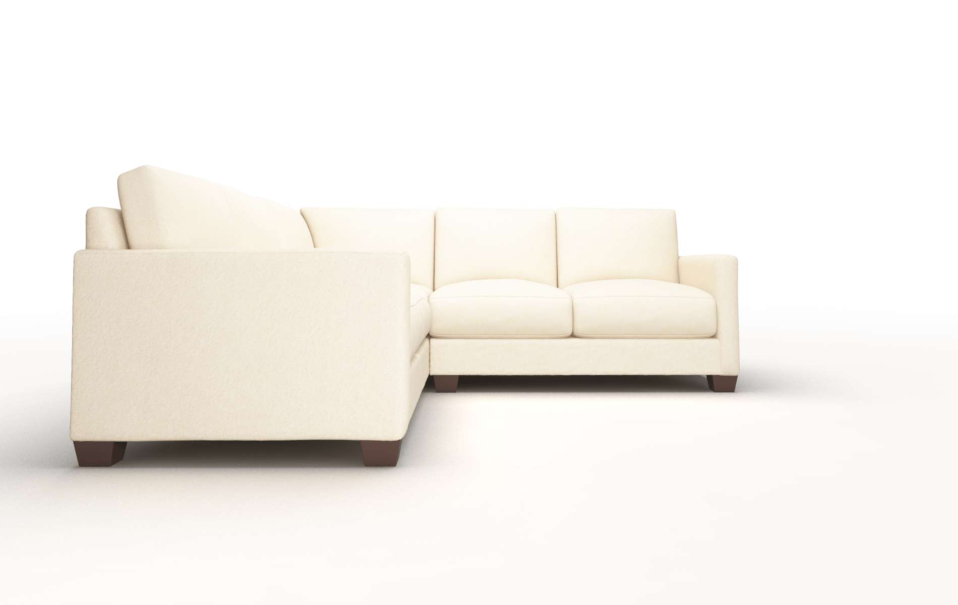 Dresden Bella Buckwheat Sectional espresso legs 2