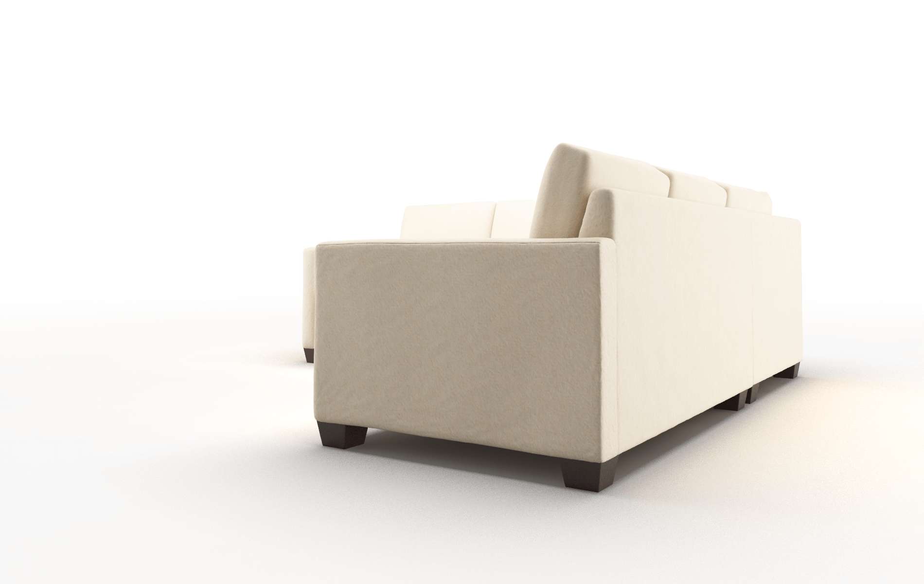 Dresden Bella Buckwheat Sectional espresso legs 4