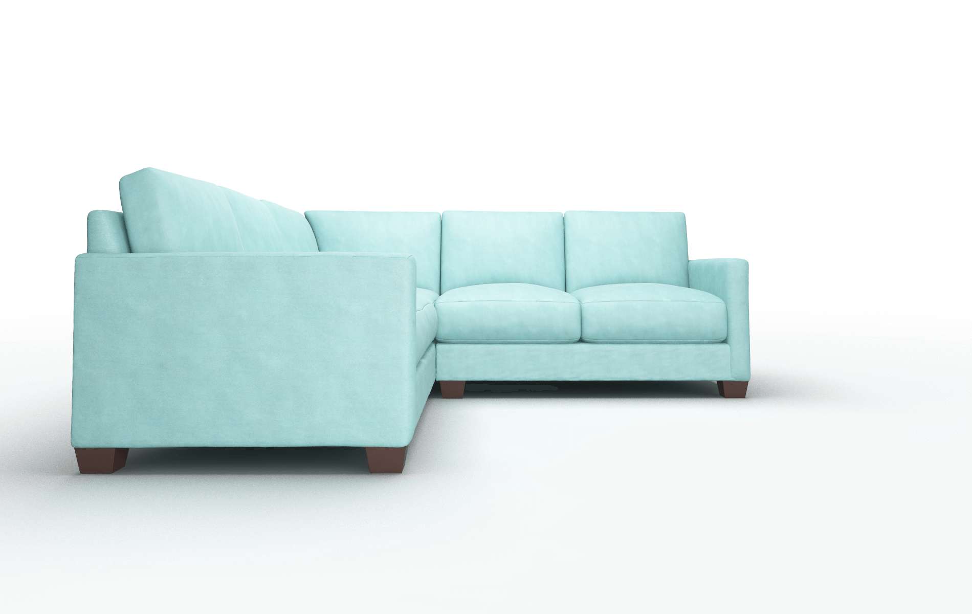 Dresden Bella Caribbean Sectional espresso legs 2