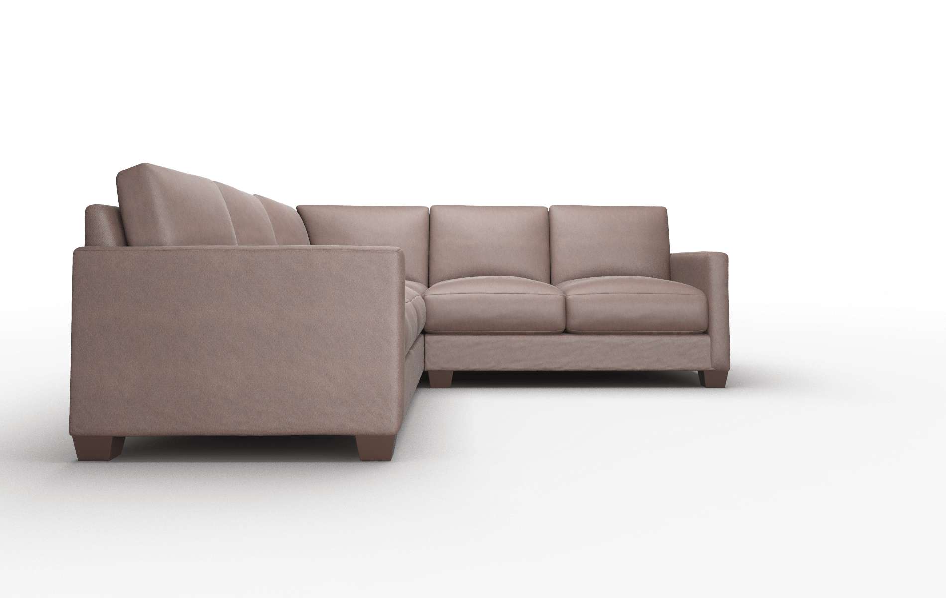 Dresden Bella Espresso Sectional espresso legs 2