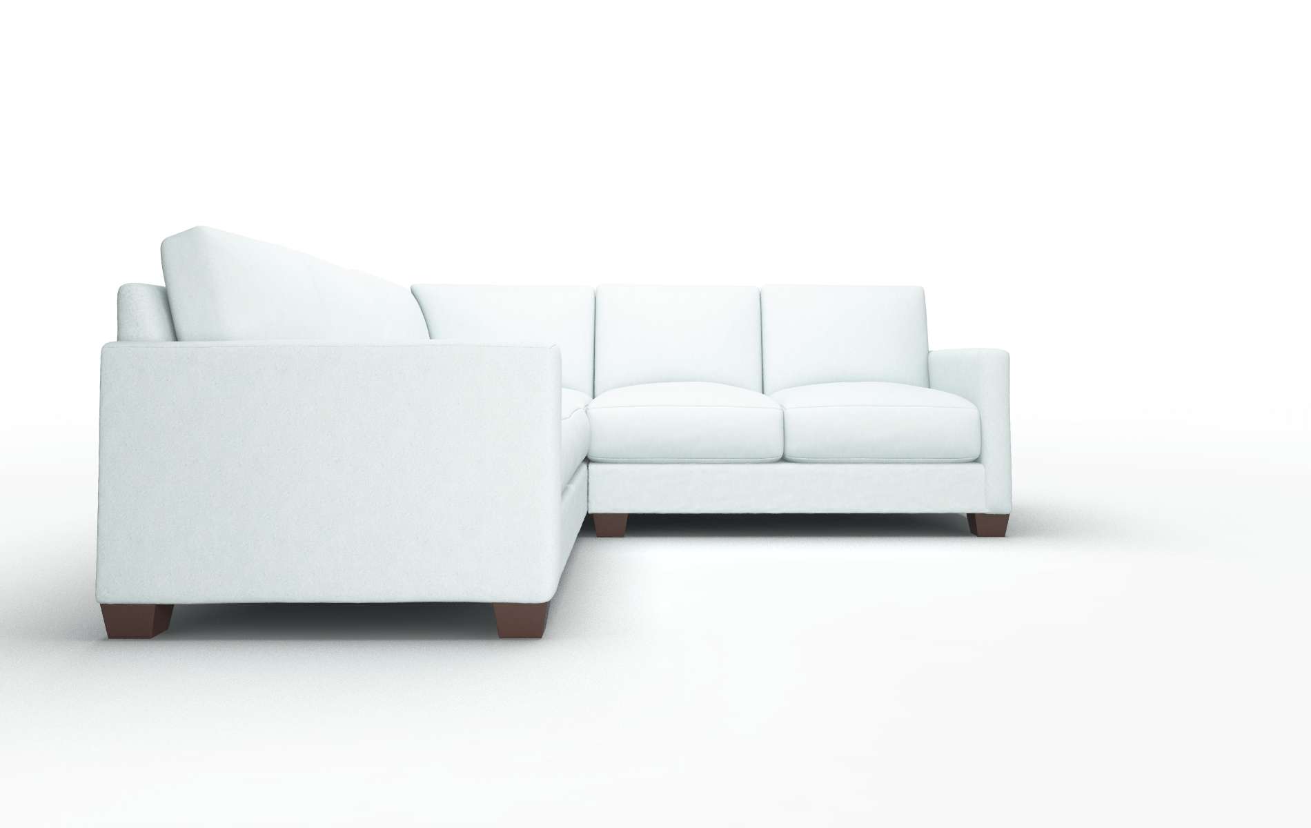 Dresden Bella Skylight Sectional espresso legs 2