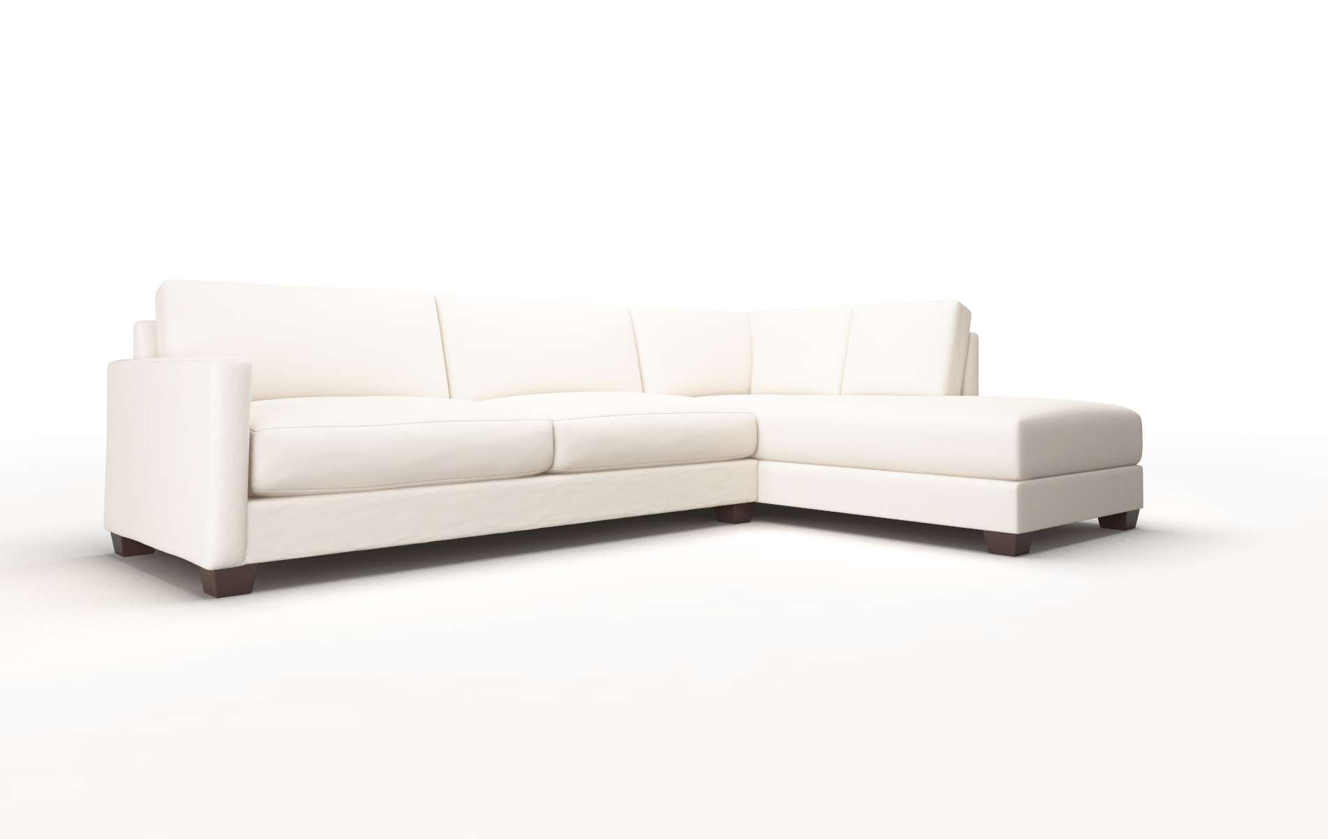 Dresden Blanche Milky Panel espresso legs 2