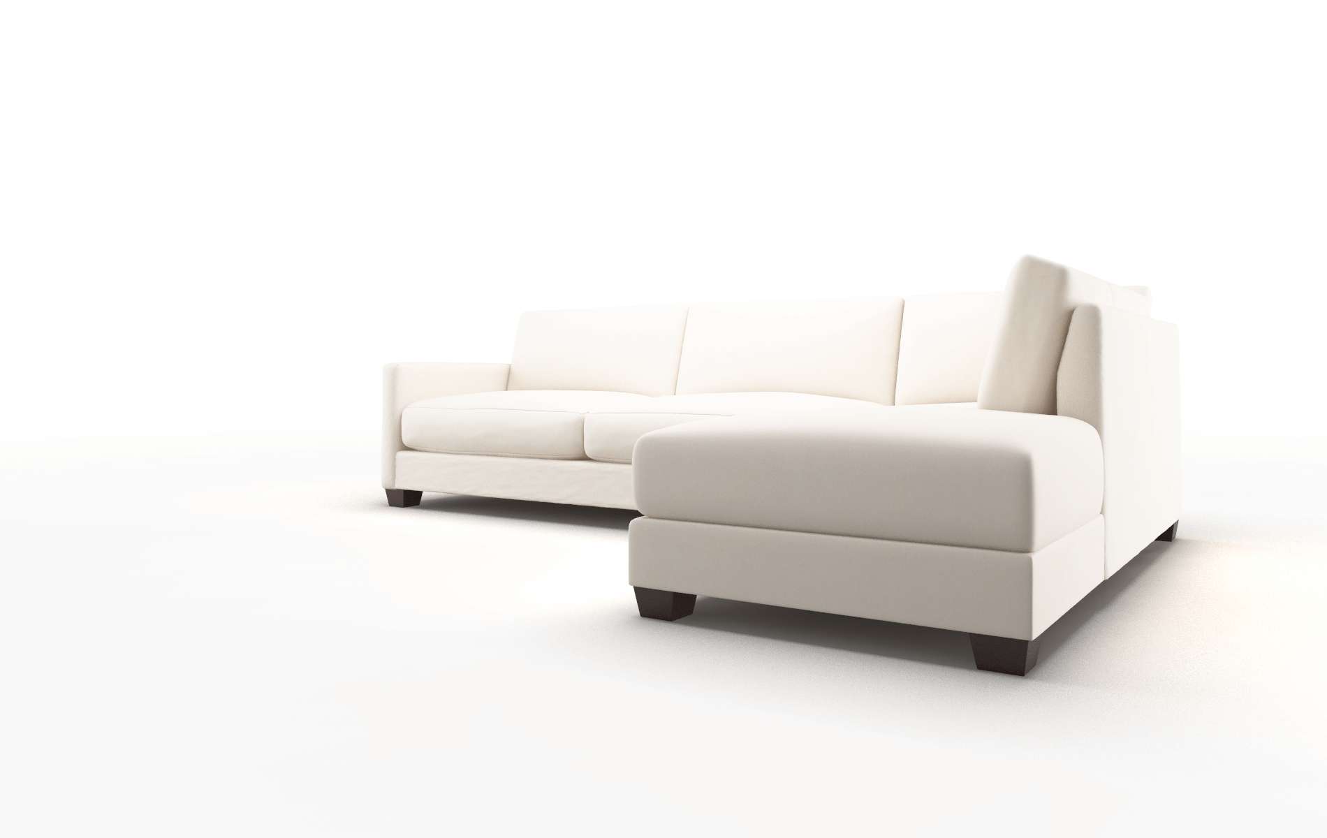 Dresden Blanche Milky Panel espresso legs 4