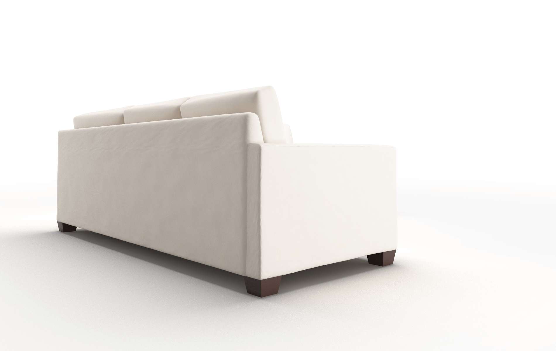 Dresden Blanche Milky Sectional espresso legs 3
