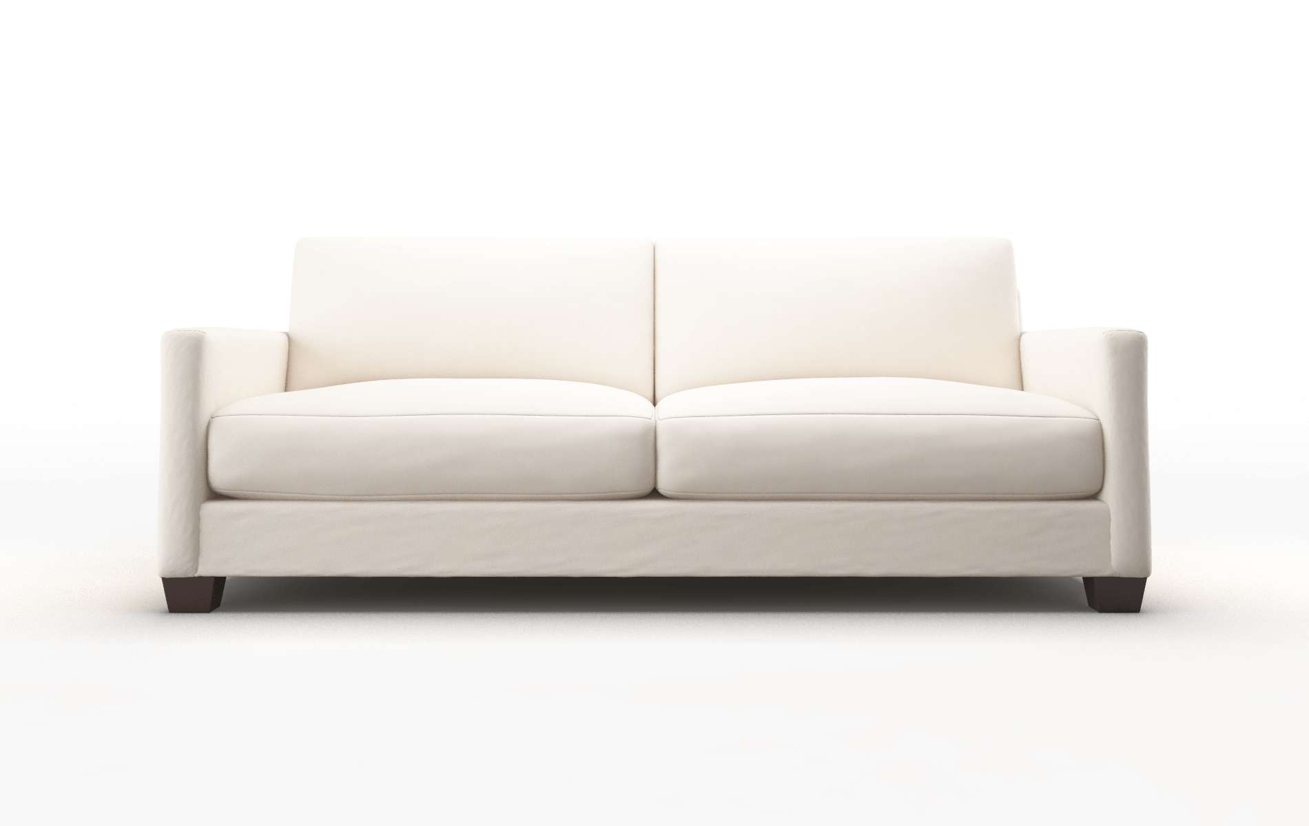 Dresden Blanche milky Sofa Espresso Legs  1