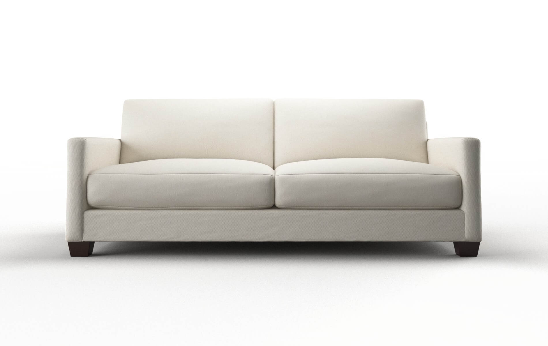 Dresden Bungalow Ivory Sofa espresso legs 1