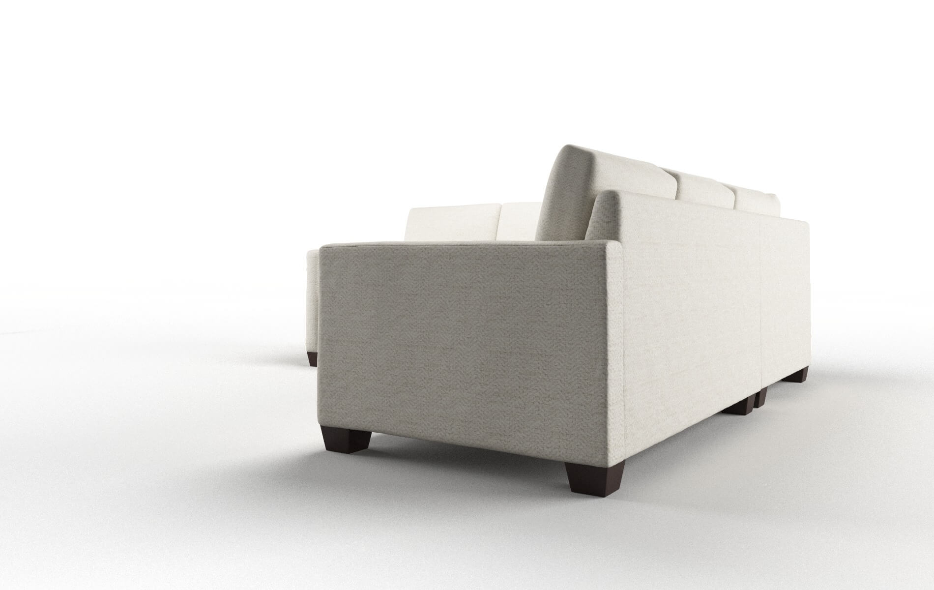 Dresden Catalina Linen Sectional espresso legs 4