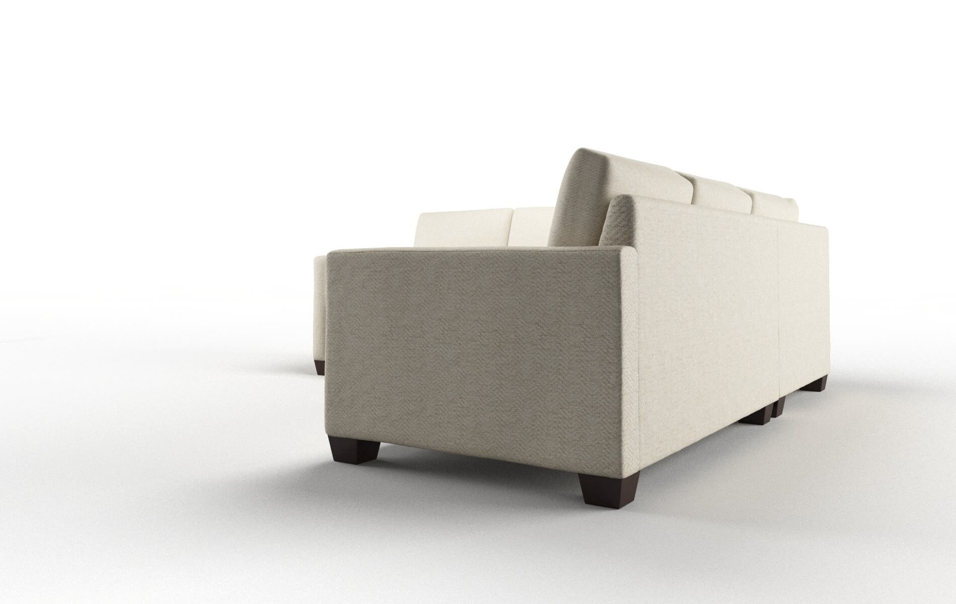 Dresden Catalina Wheat Sectional espresso legs 4