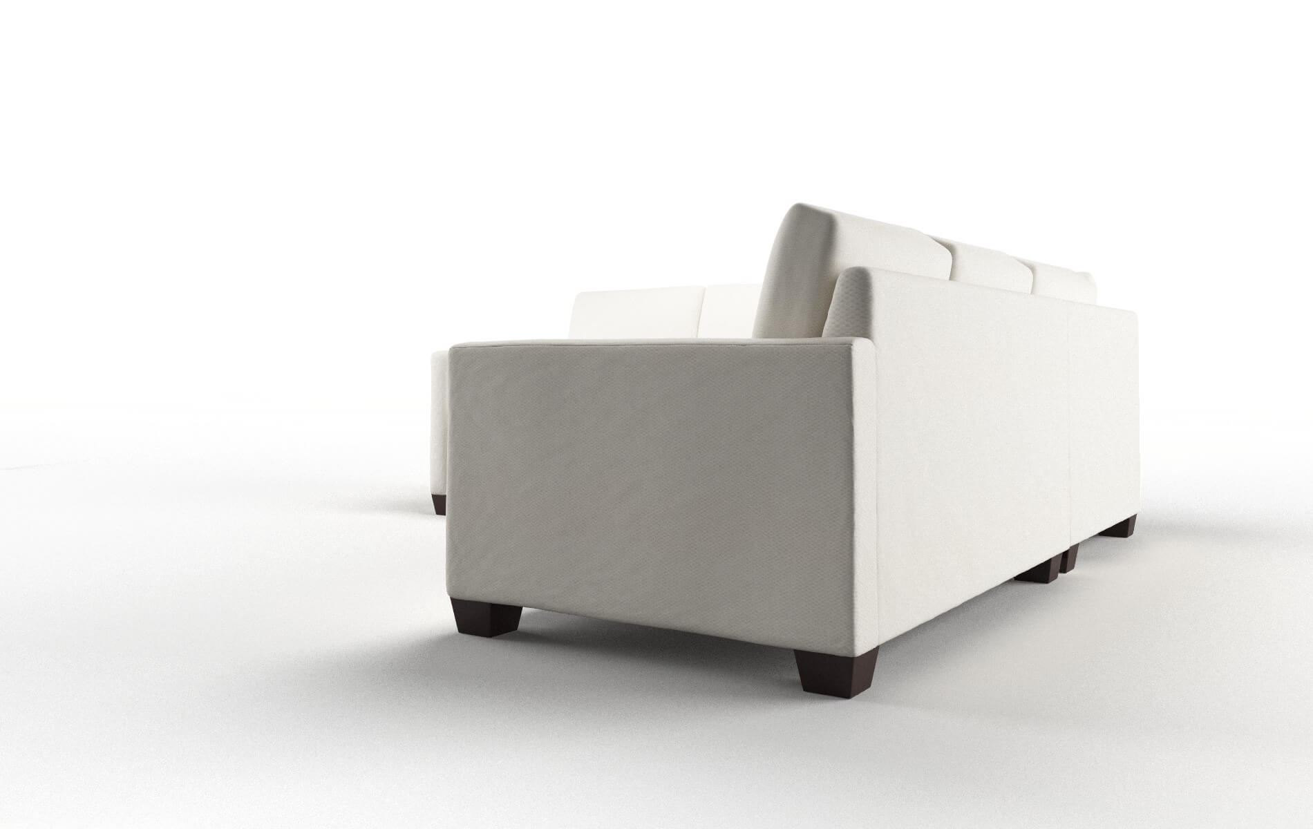 Dresden Chance Bone Sectional espresso legs 4