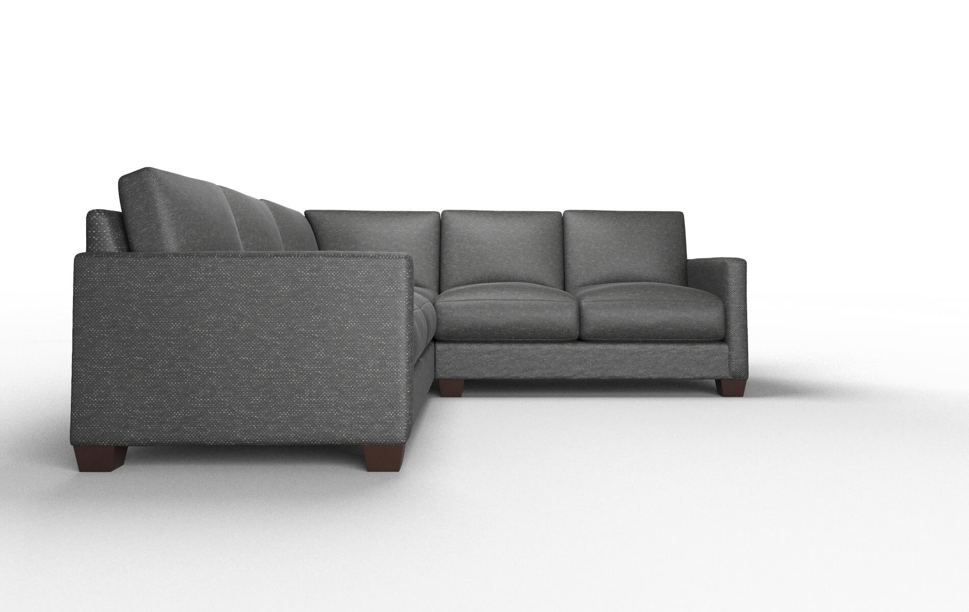 Dresden Chance Denim Sectional espresso legs 2