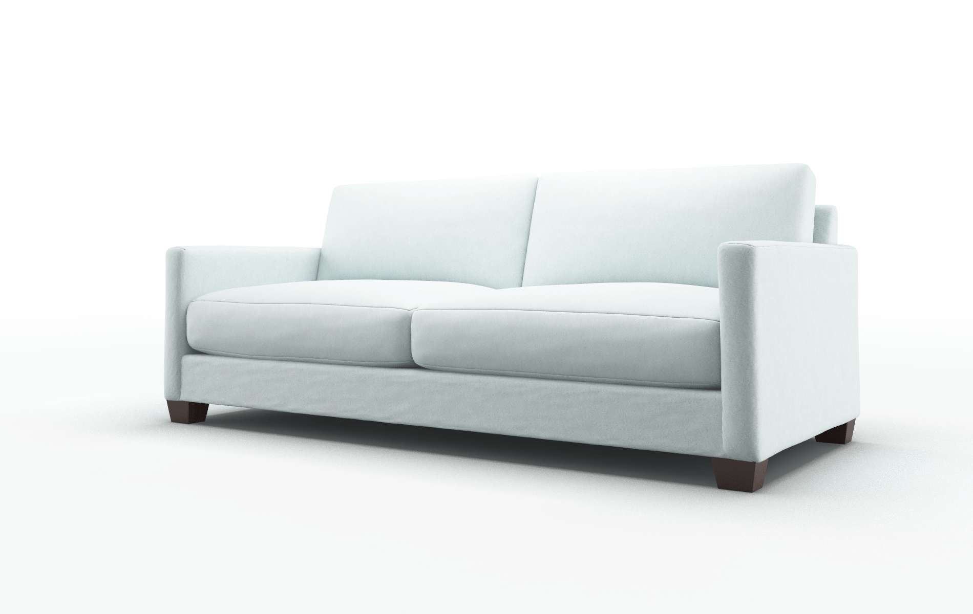 Dresden Clyde Cornflower Sofa espresso legs 4