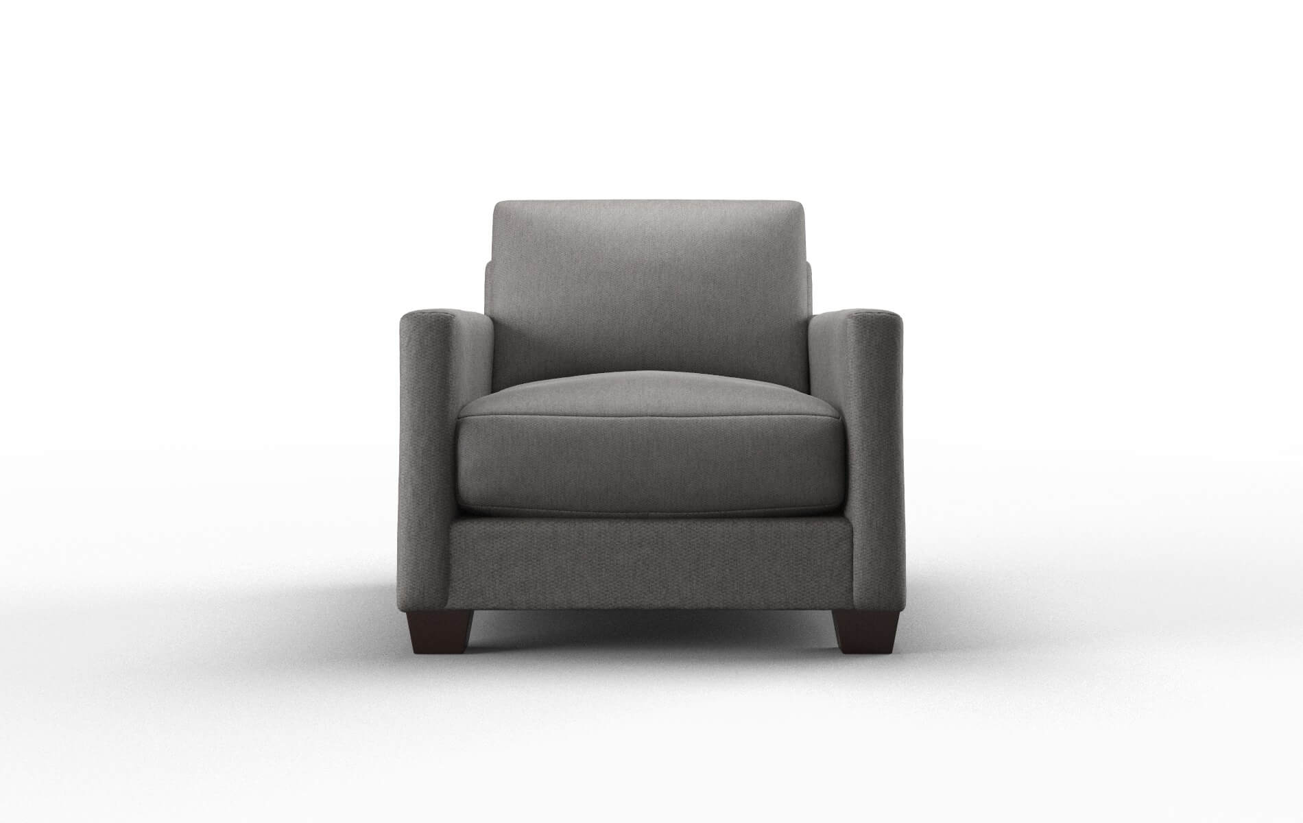 Dresden Cosmo charcoal Chair Espresso Legs  1