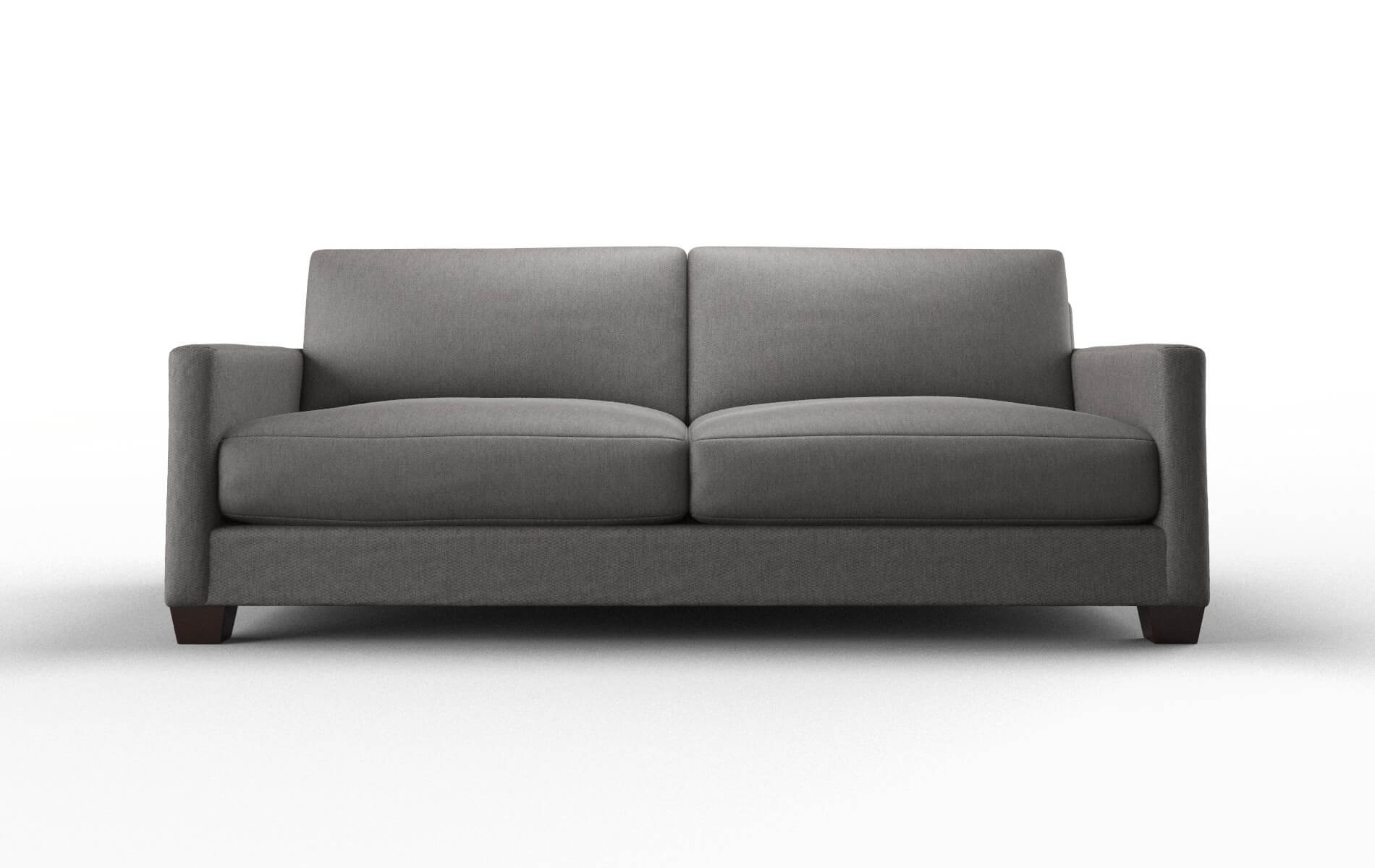 Dresden Cosmo Charcoal Sofa espresso legs 1