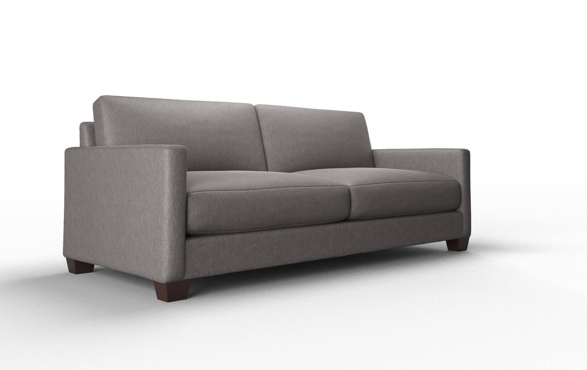 Dresden Cosmo Charcoal Sofa espresso legs 2