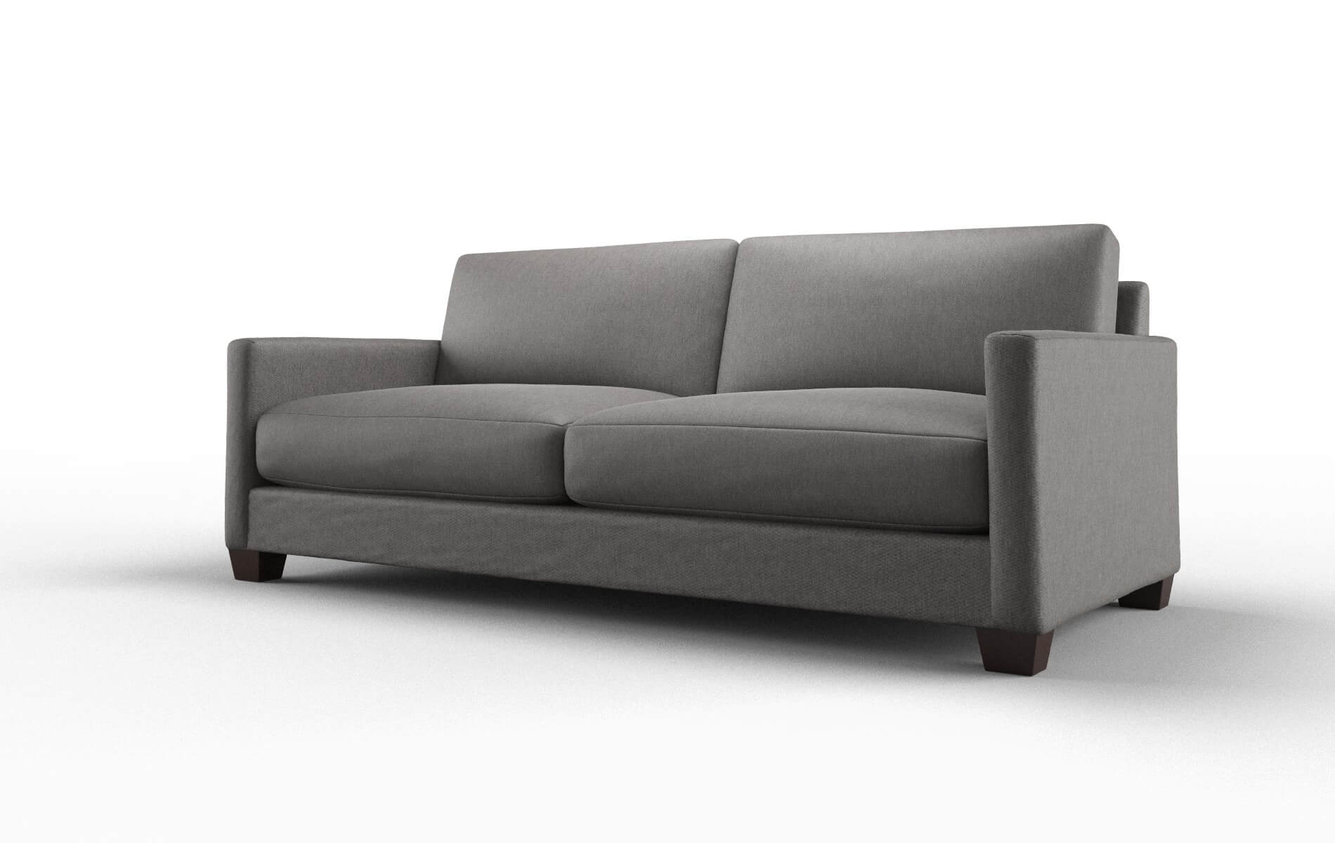 Dresden Cosmo Charcoal Sofa espresso legs 4