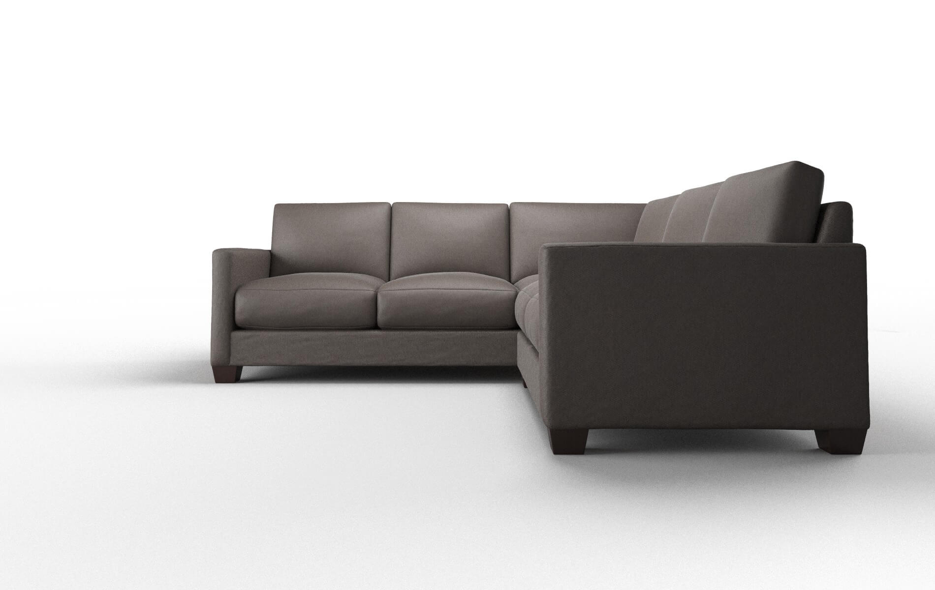Dresden Cosmo Chocolate Sectional espresso legs 5