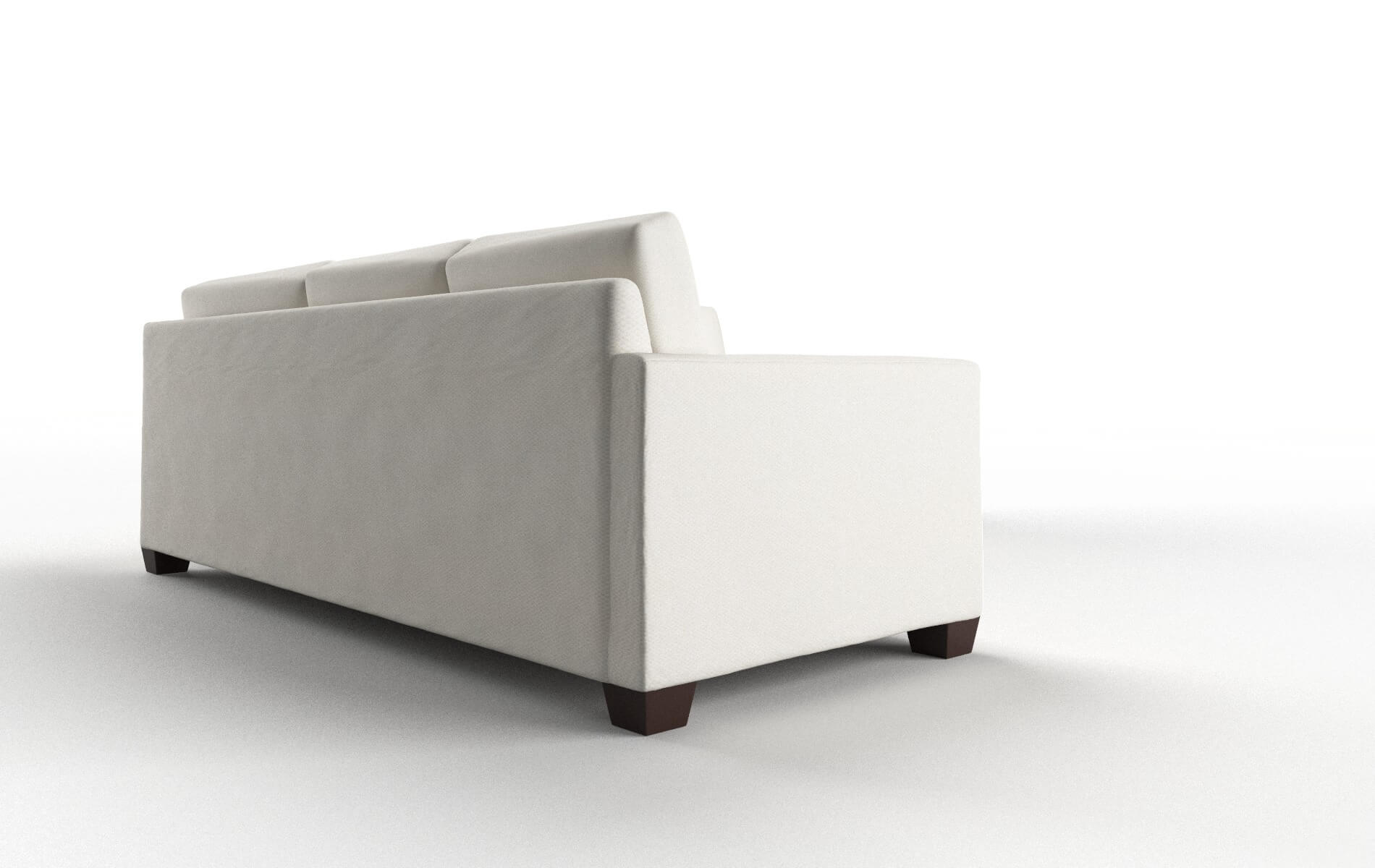 Dresden Cosmo Ivory Sectional espresso legs 3