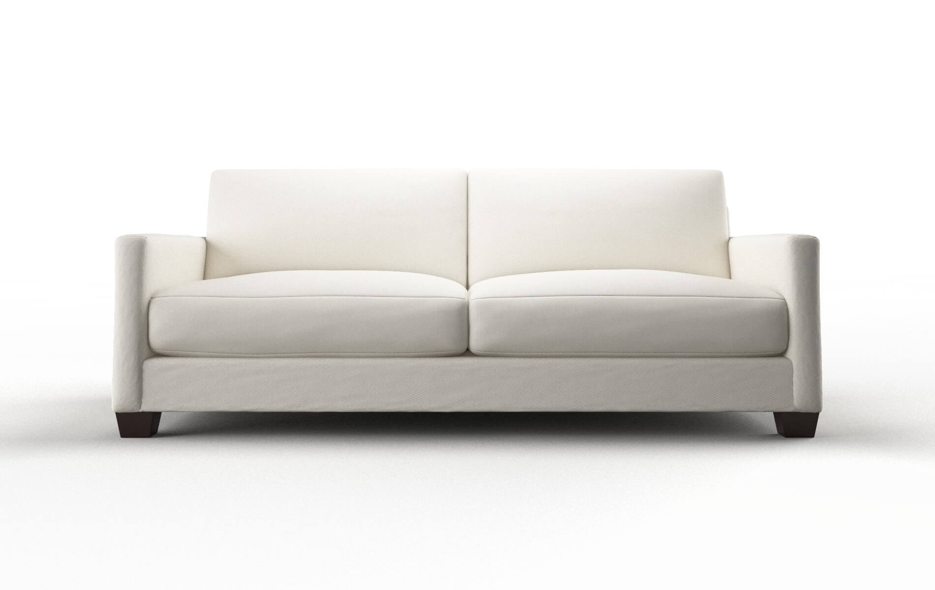 Dresden Cosmo Ivory Sofa espresso legs 1