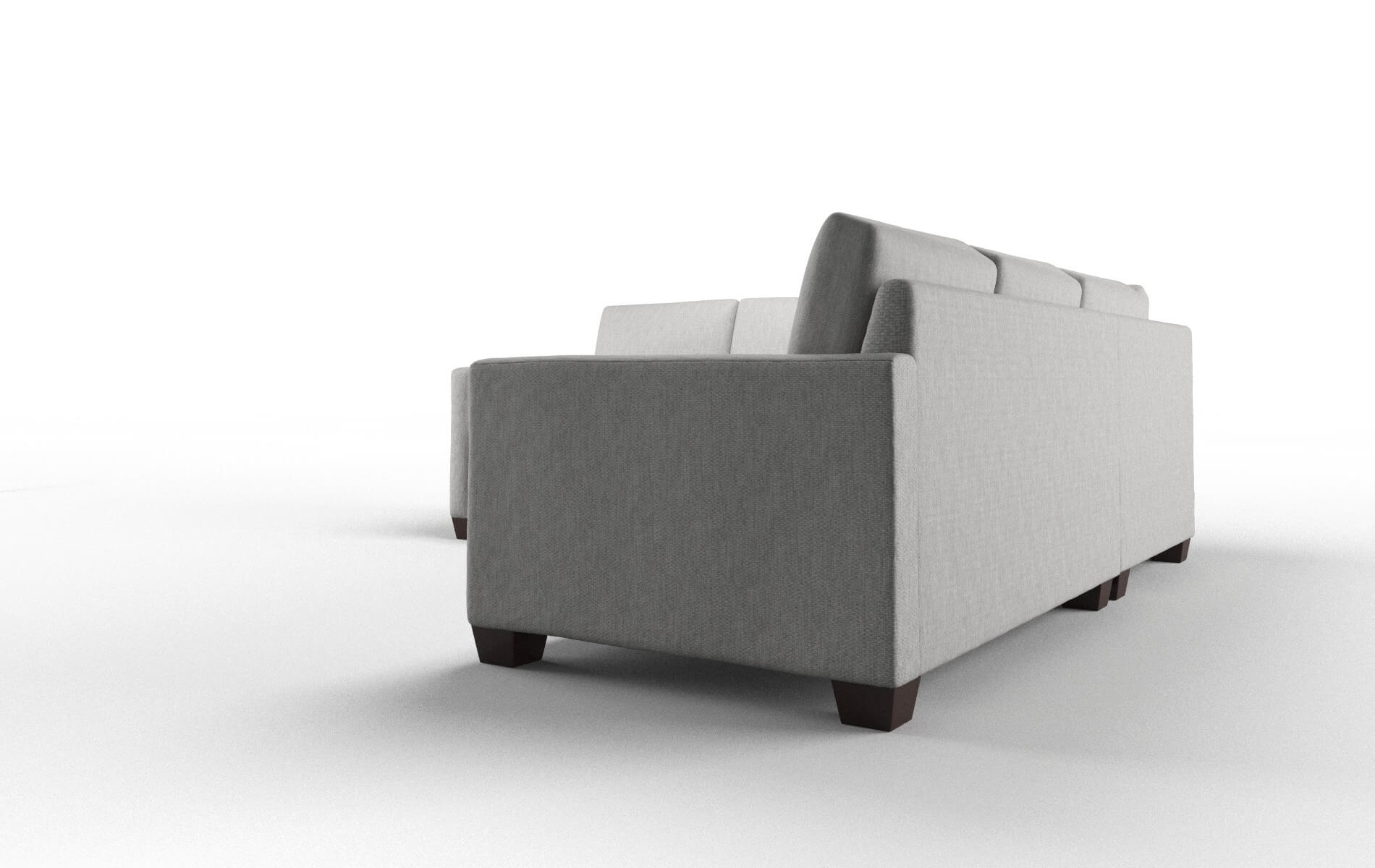 Dresden Cosmo Steel Sectional espresso legs 4