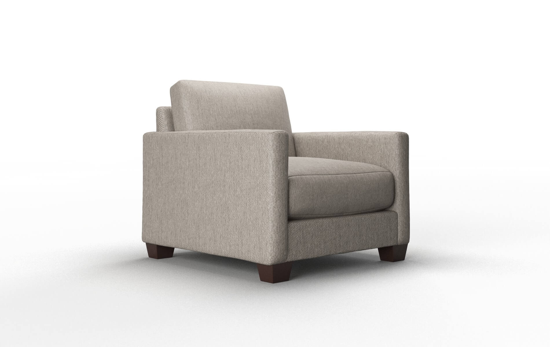Dresden Cosmo Taupe Chair espresso legs 2