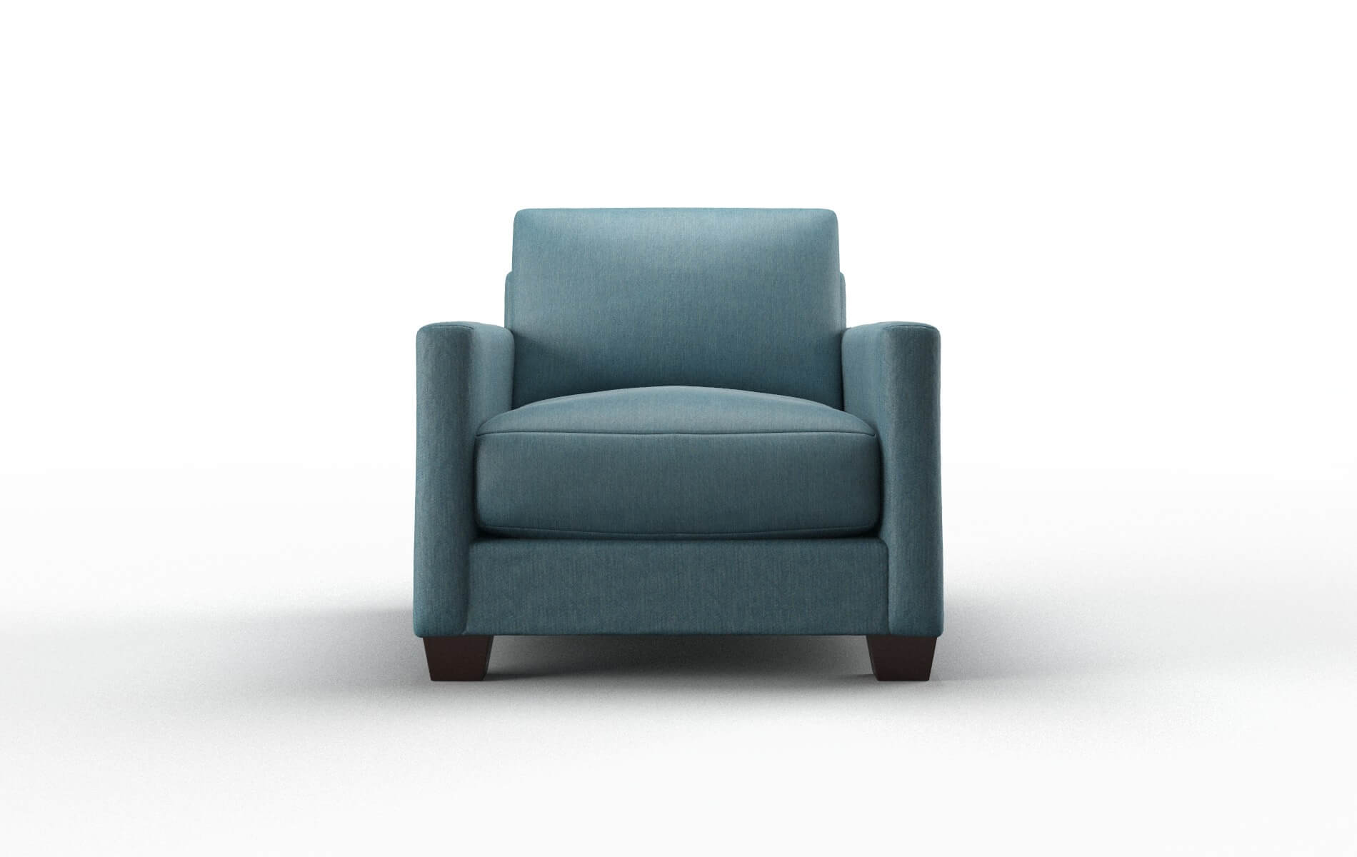 Dresden Cosmo Teal Chair espresso legs 1