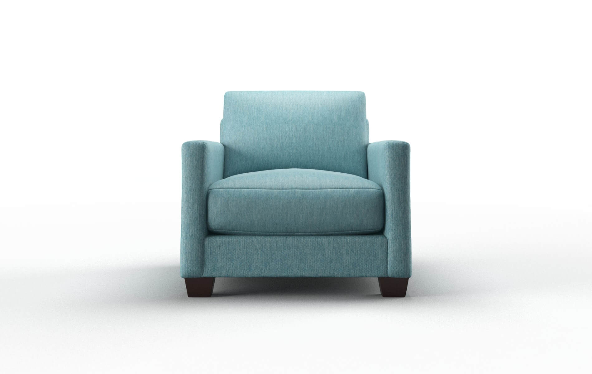 Dresden Cosmo Turquoise Chair espresso legs 1