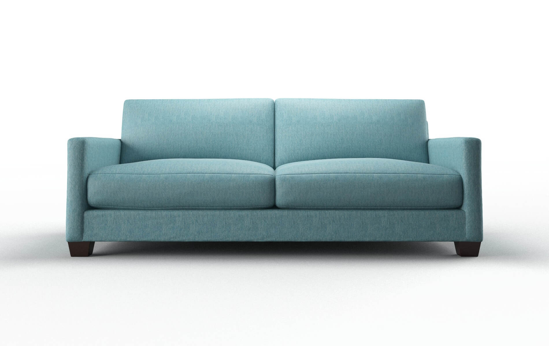 Dresden Cosmo Turquoise Sofa espresso legs 1