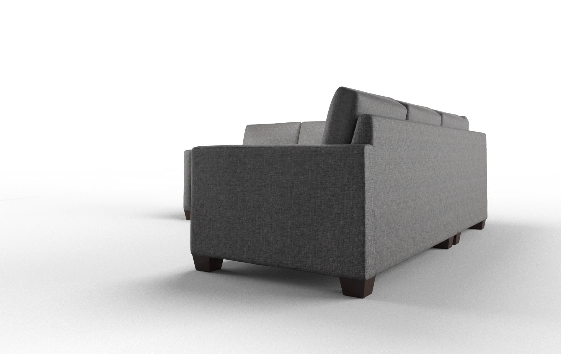 Dresden Curious Eclipse Sectional espresso legs 4