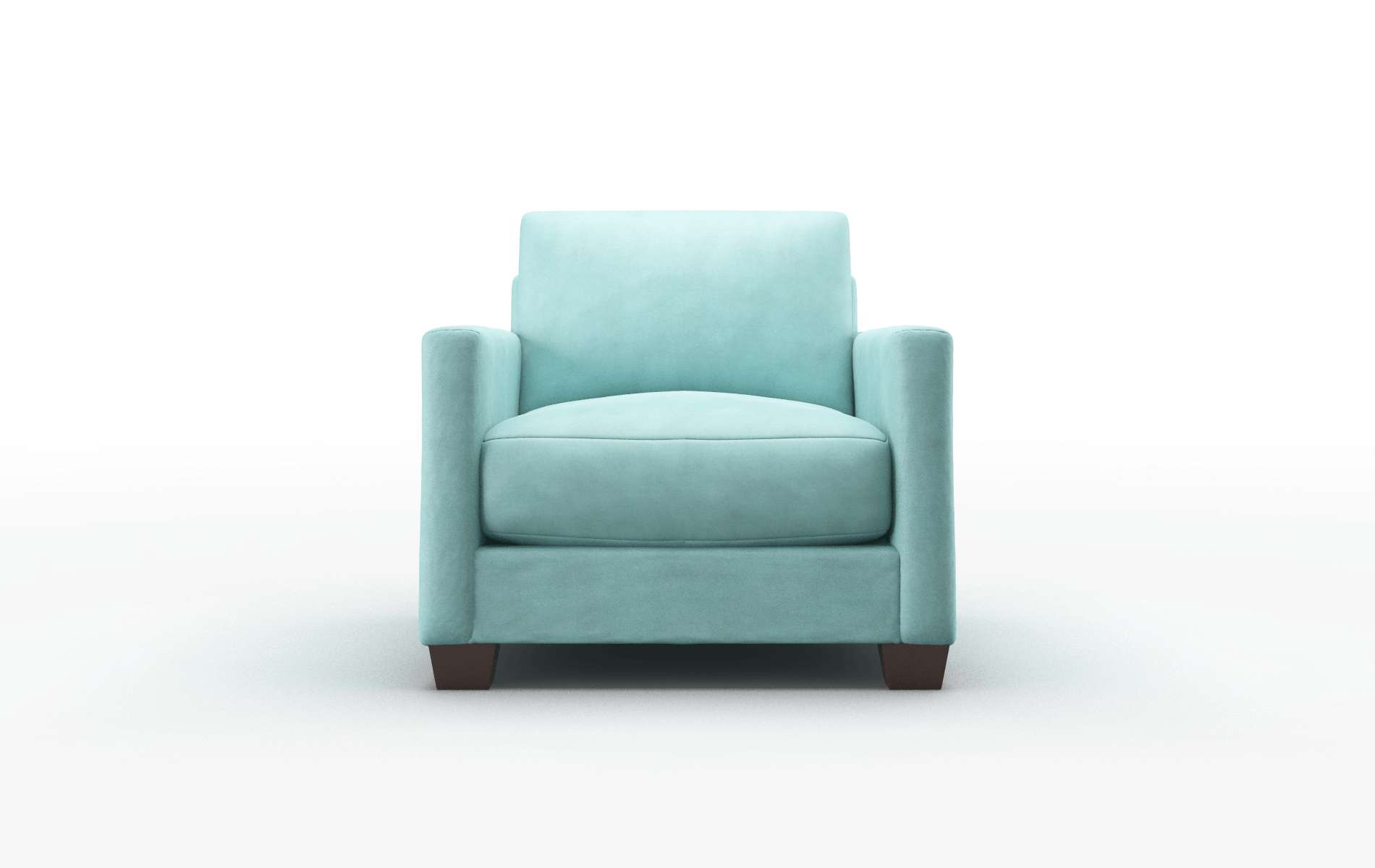 Dresden Curious Turquoise chair espresso legs