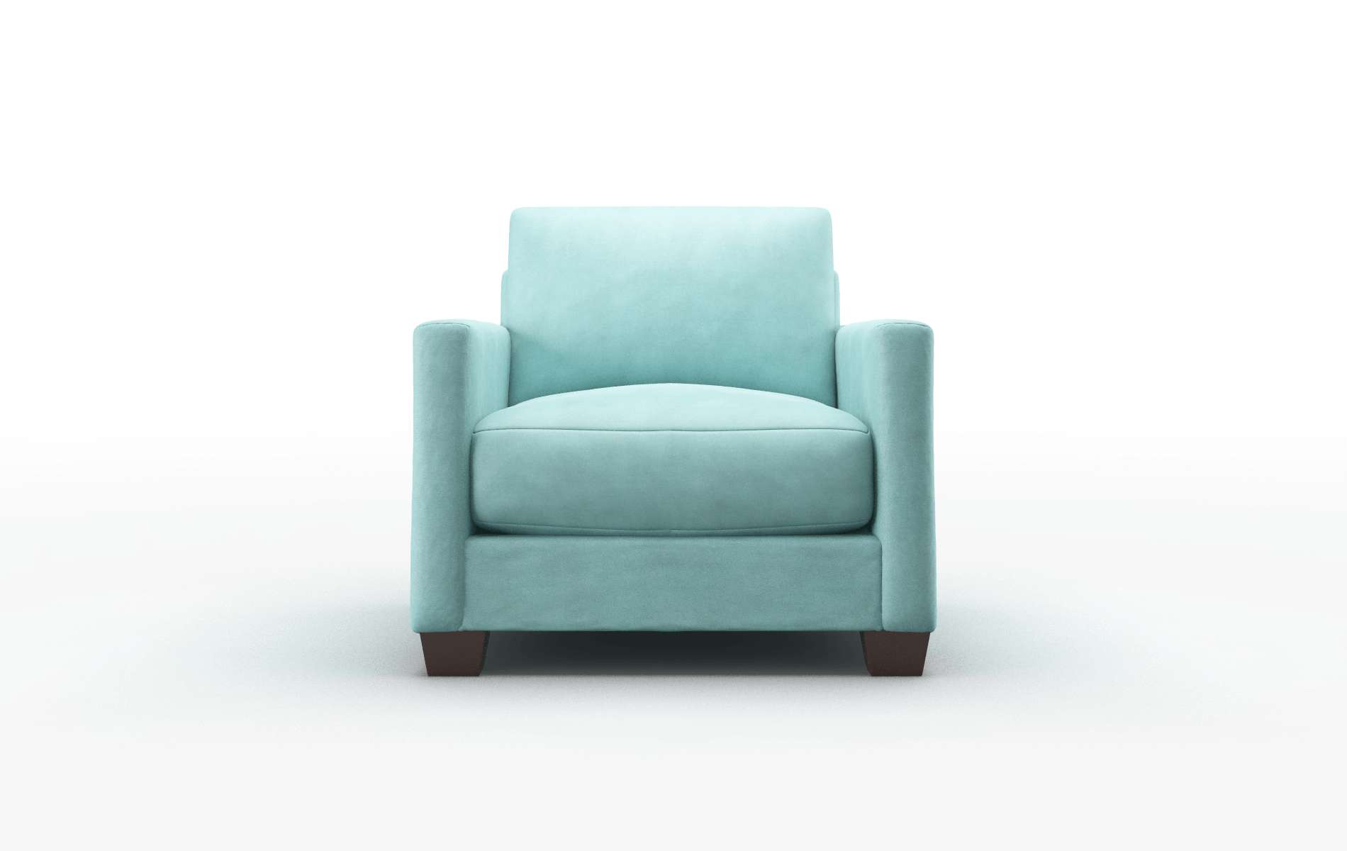 Dresden Curious Turquoise Chair espresso legs 1