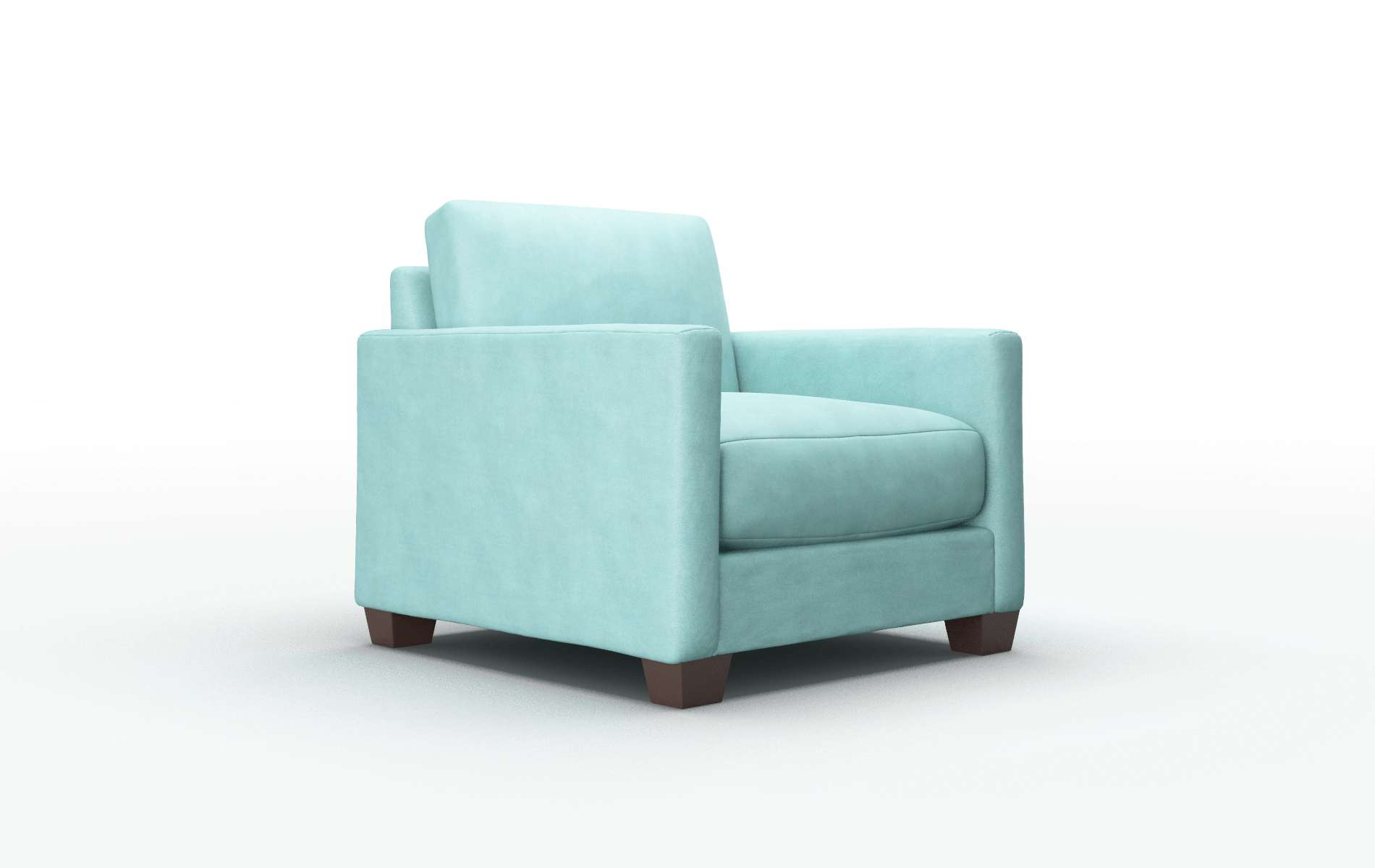 Dresden Curious Turquoise Chair espresso legs 2