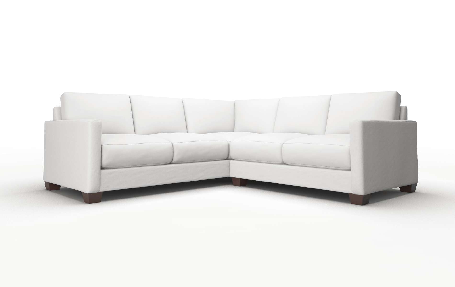 Dresden Dawson Platinum Sectional espresso legs 1