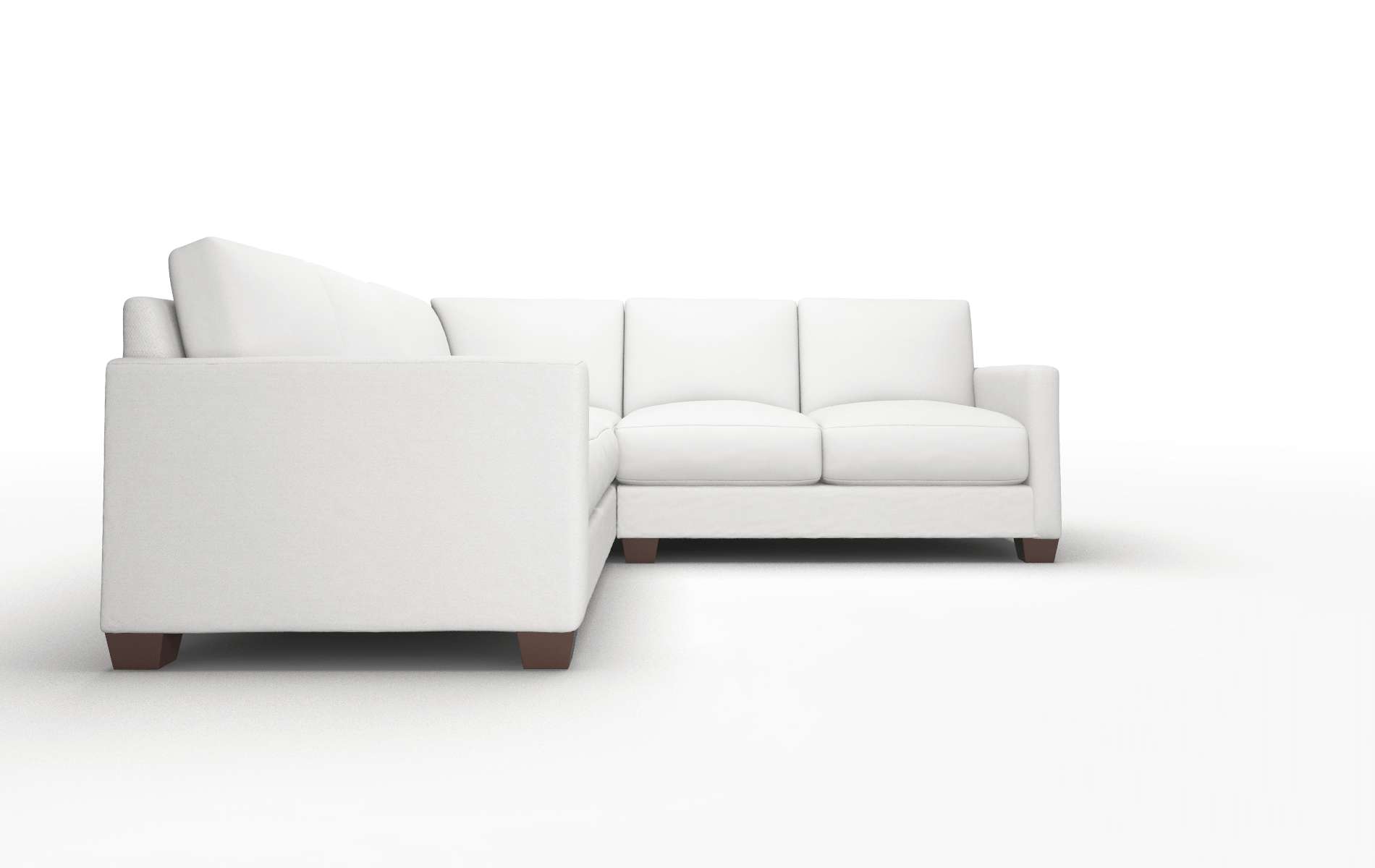 Dresden Dawson Platinum Sectional espresso legs 2