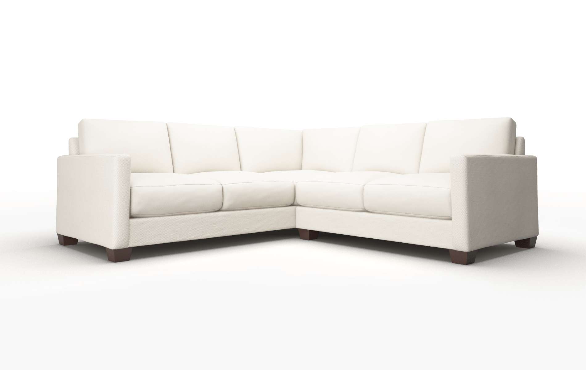 Dresden Dawson Sand Sectional espresso legs 1