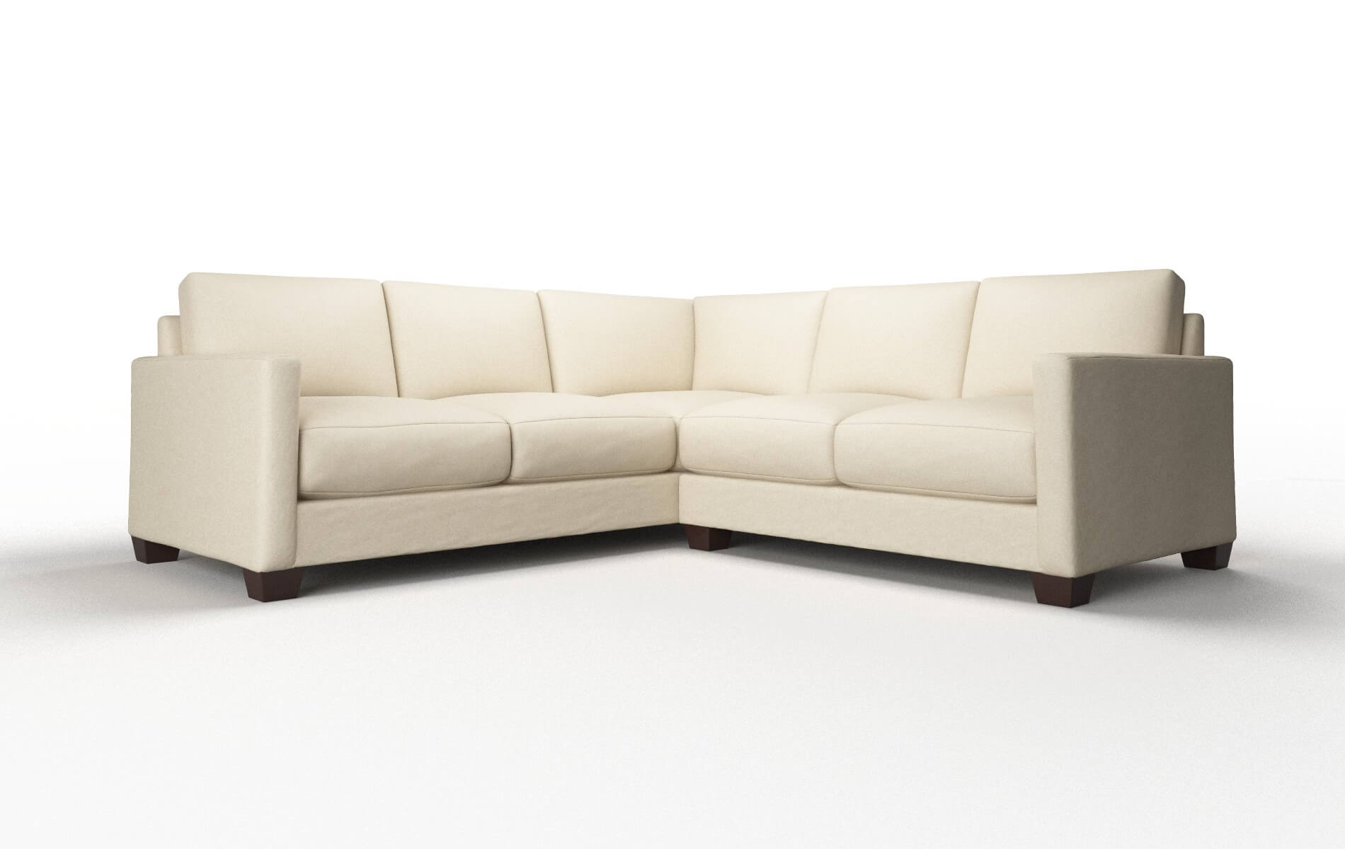 Dresden Dream_d Almond Sectional espresso legs 1
