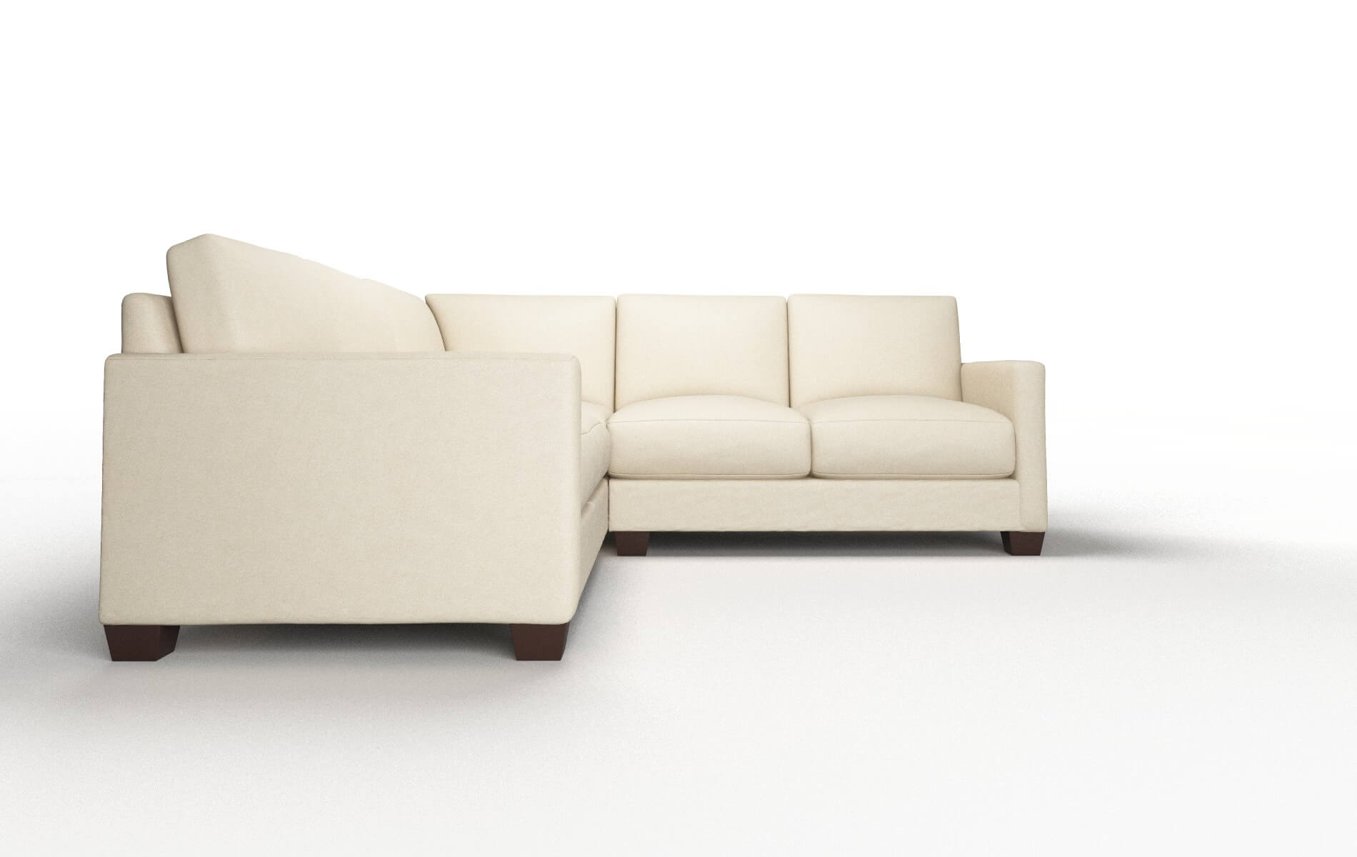 Dresden Dream_d Almond Sectional espresso legs 2