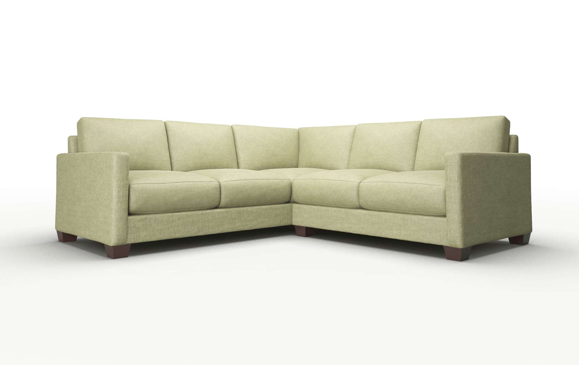 Dresden Durham Lime Sectional espresso legs 1