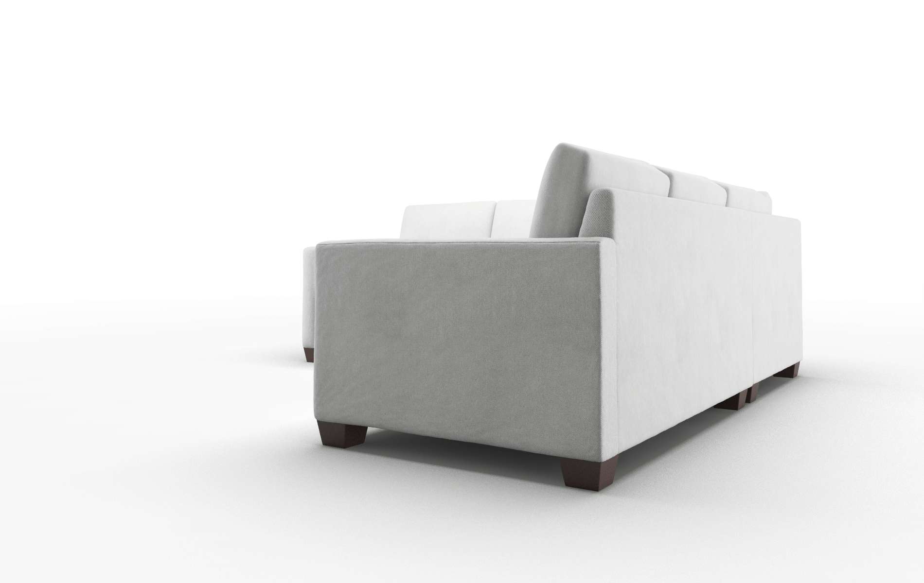 Dresden Geo Sterling Sectional espresso legs 4